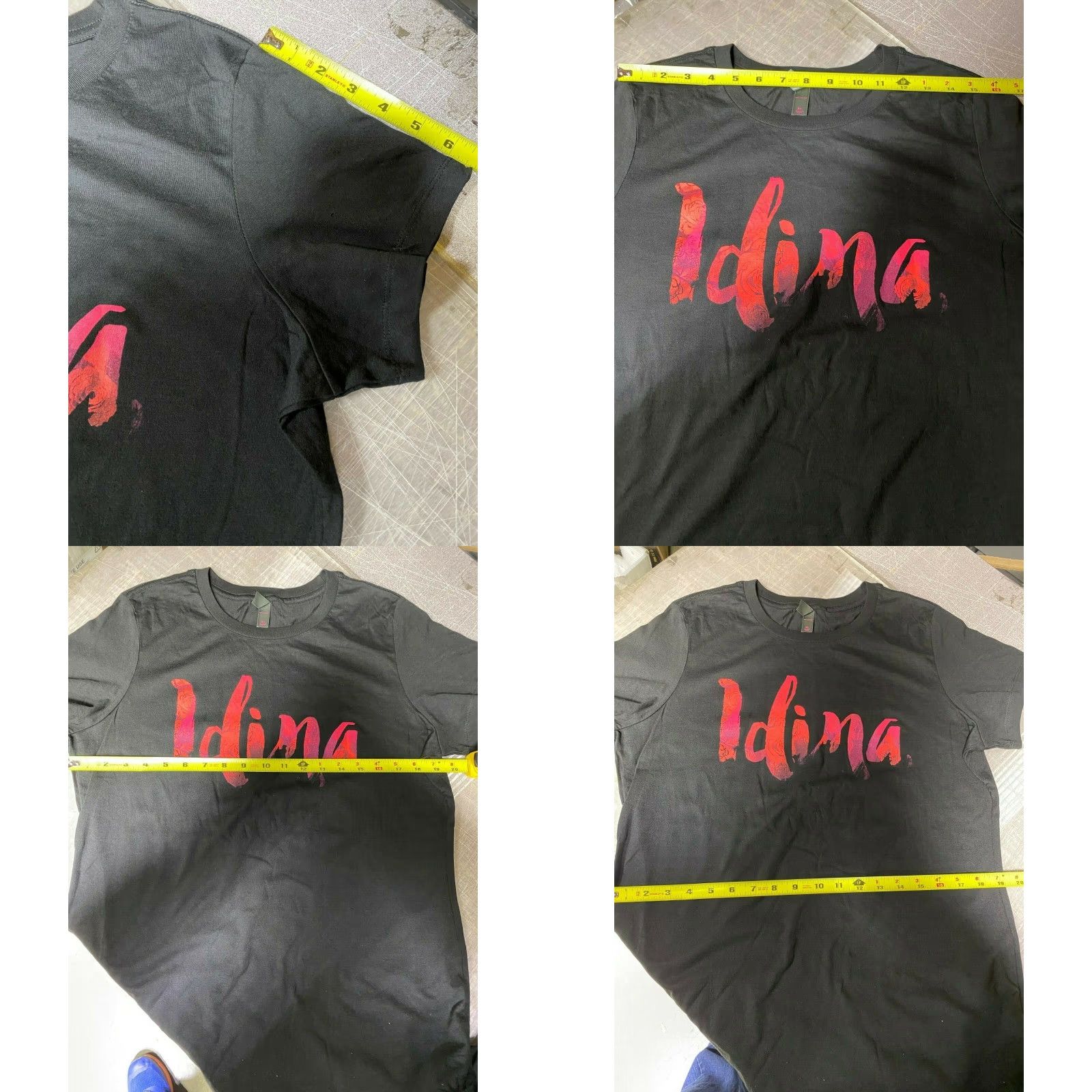 Vintage Idina Menzel T Shirt Floral Idina Menzel Floral Shirt Women XL Black Red Print 90s Concert Frozen Disney IN STOCK XL Womens Size XL / US 12-14 / IT 48-50 - 8 Thumbnail