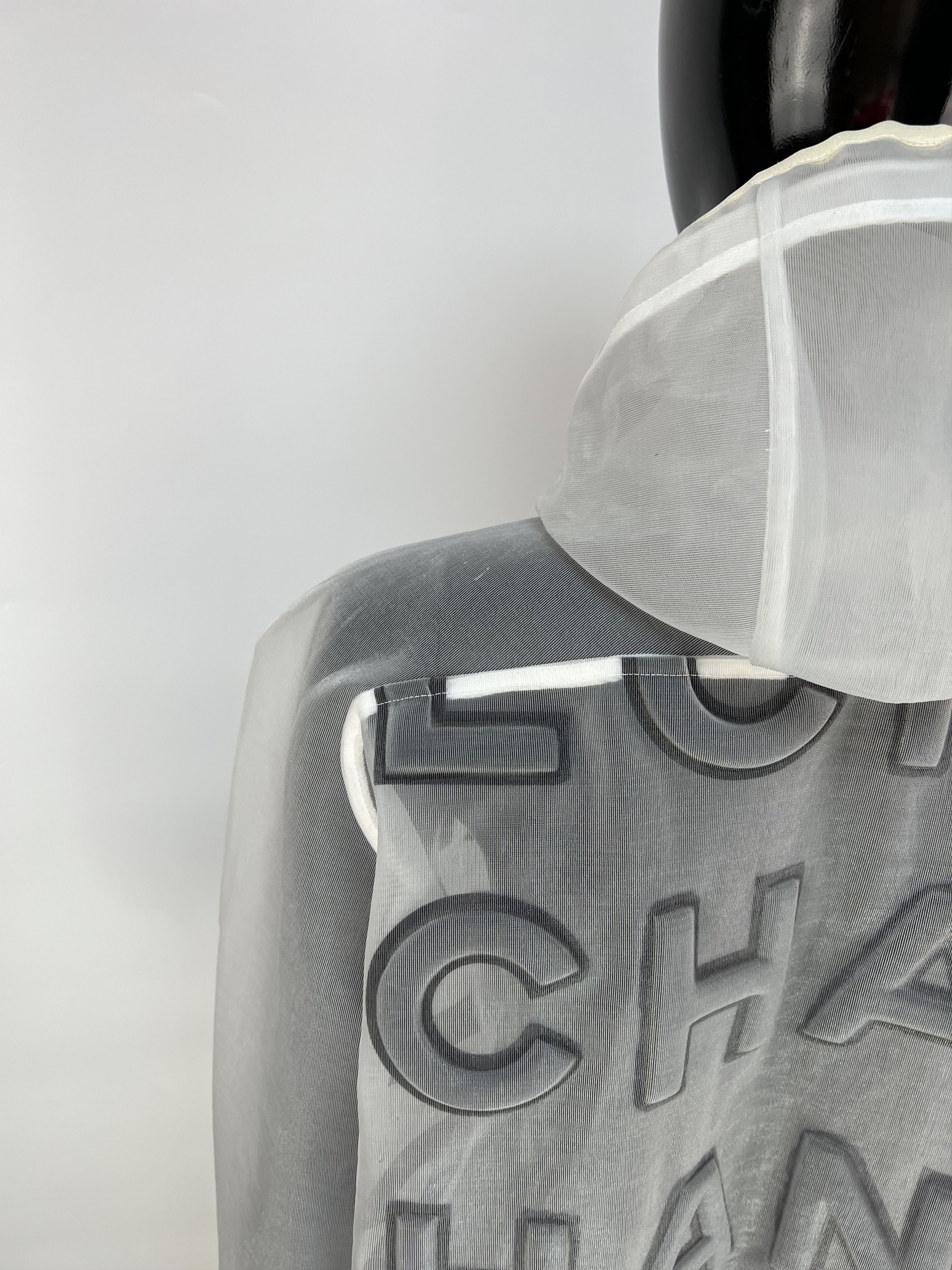 Chanel Chanel Logo Nylon Full Zip Hooded Jacket Size 36 Size XS / US 0-2 / IT 36-38 - 9 Thumbnail