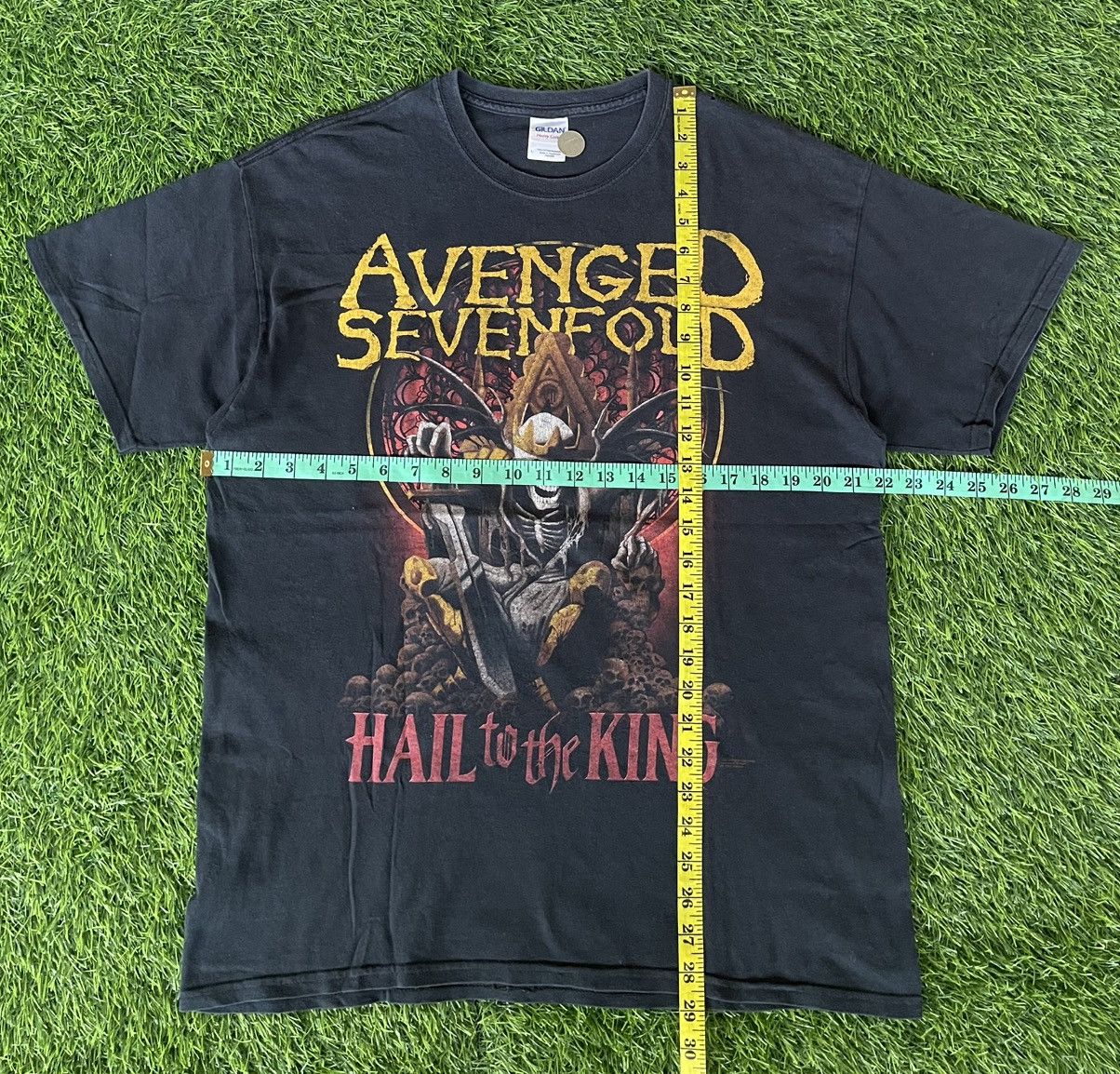 Band Tees Vintage Y2k💢AVENGED SEVENFOLD💢HELL TO THE KING Albums Tee Size US L / EU 52-54 / 3 - 11 Thumbnail