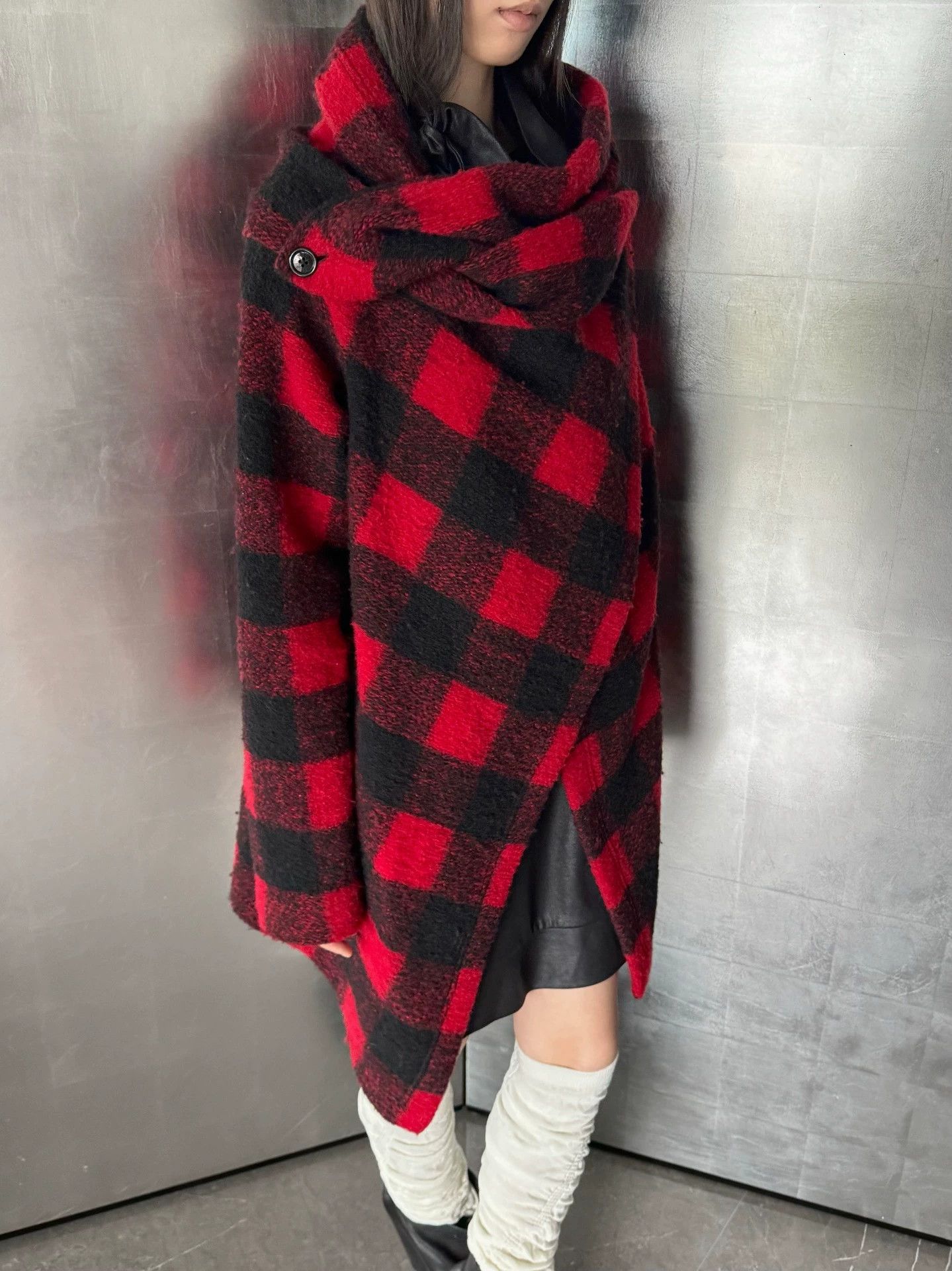 Vivienne Westwood VW Wool Check Convertible Collar Jacket Size 40 Size S / US 4 / IT 40 - 6 Thumbnail