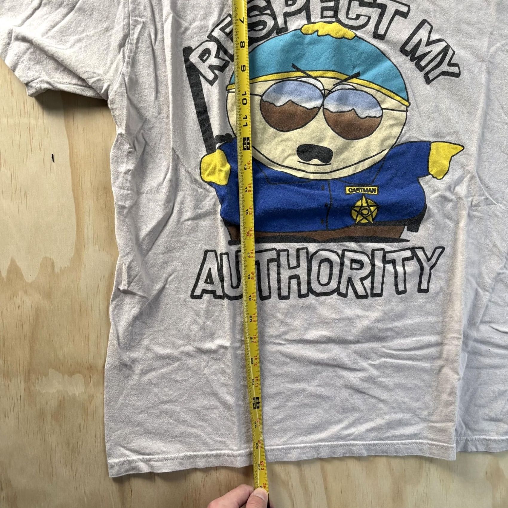 Vintage South Park Shirt Mens Large Gray Eric Cartman Respect My Authority Graphic Tee Size US L / EU 52-54 / 3 - 3 Thumbnail