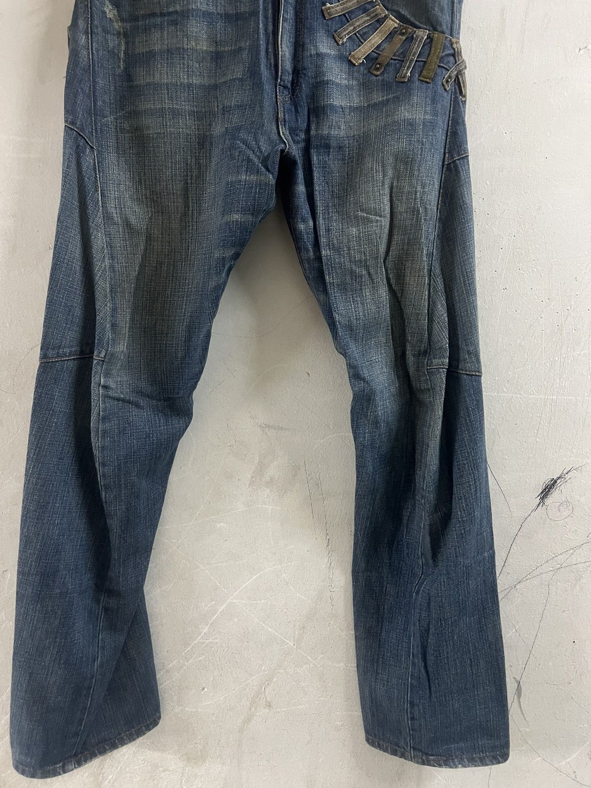 Hysteric Glamour DOUBLE WAIST🔥BREATHMINT TWIST DISTRESSED DENIM PANT Size US 30 / EU 46 - 6 Thumbnail