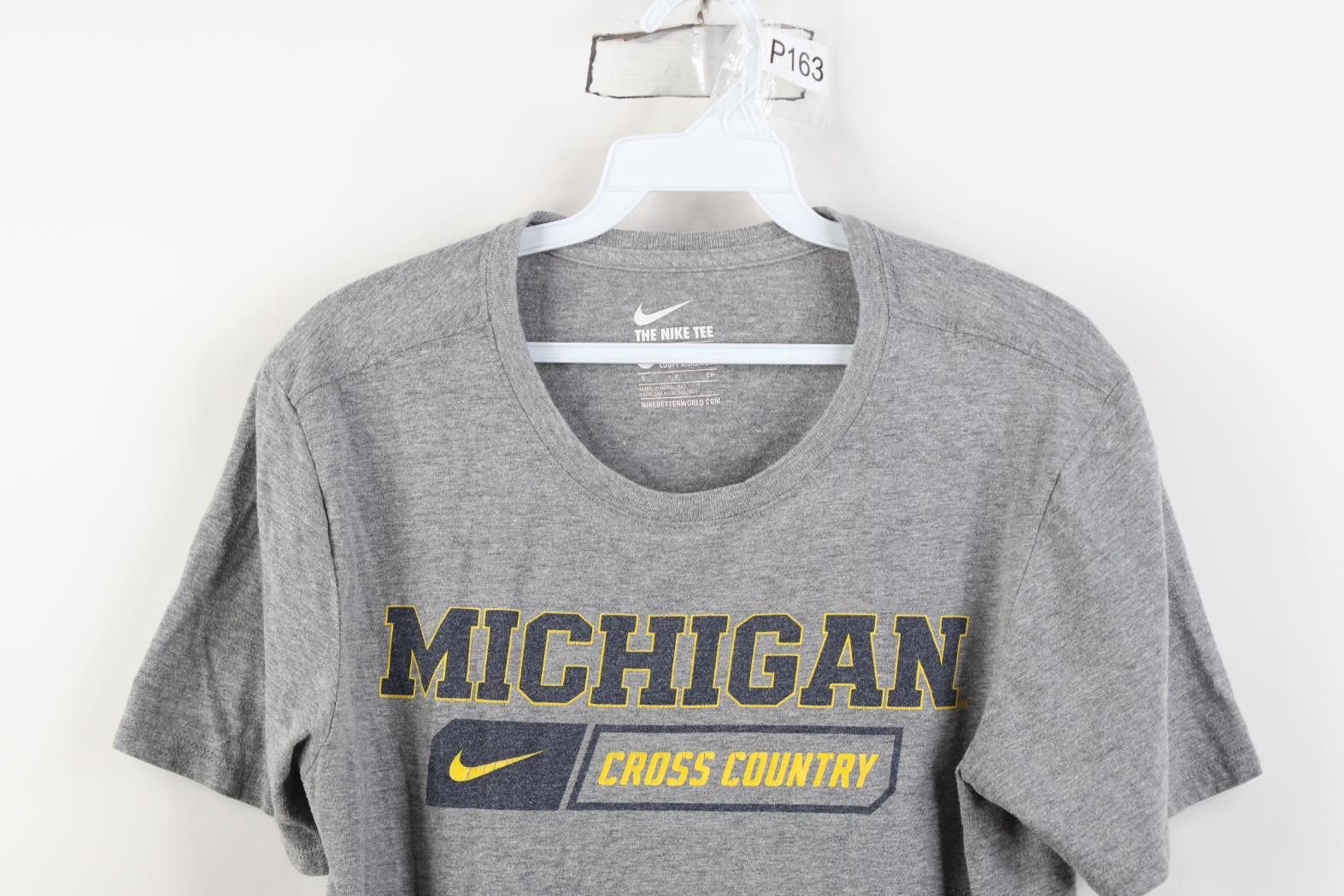 Nike Nike University of Michigan Cross Country T-Shirt Gray Size US S / EU 44-46 / 1 - 2 Thumbnail