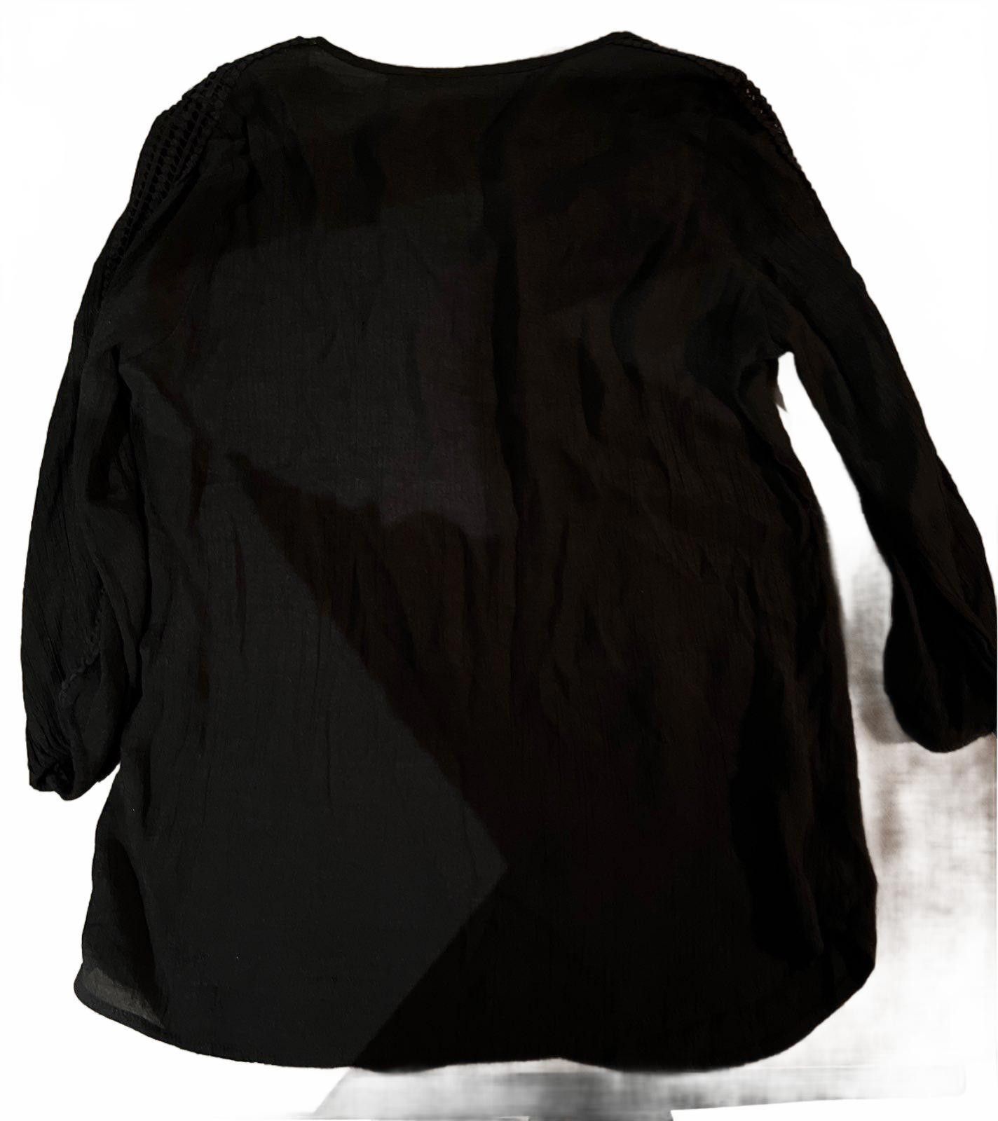 Designer Art and Soul Women's Black Top - Casual Long Sleeve Tunic Size M / US 6-8 / IT 42-44 - 4 Thumbnail