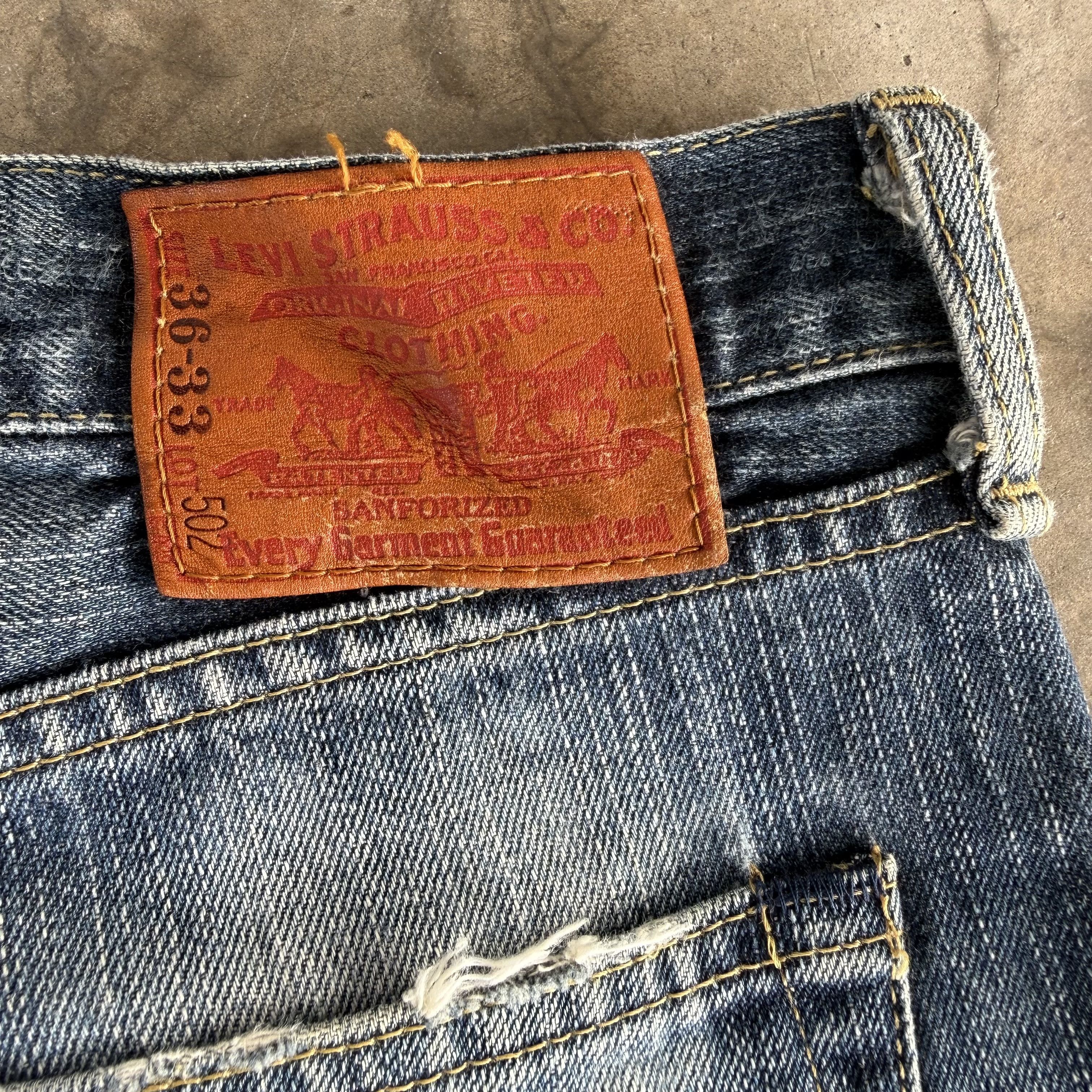 Levi's Vintage Levi's 502 Distressed Denim Jean W36 Size US 36 / EU 52 - 12 Thumbnail
