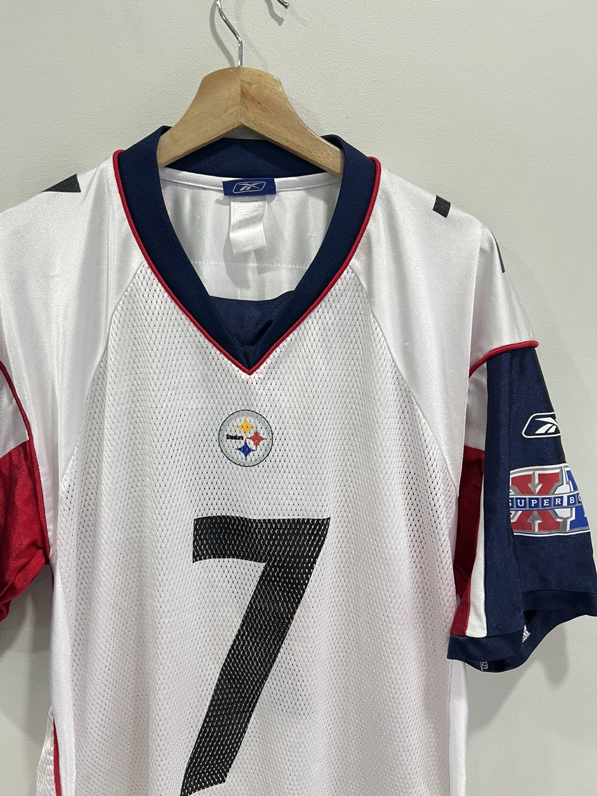 Reebok Vtg Y2K Steelers Pittsburgh Roethlisberger Jersey football Size US M / EU 48-50 / 2 - 3 Thumbnail