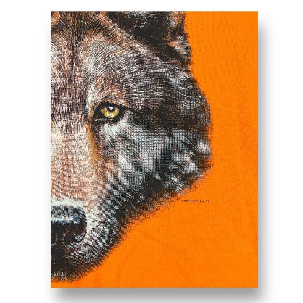 Gildan Wild Side Gildan Wolf T-Shirt Size Extra Large Size US XL / EU 56 / 4 - 4 Thumbnail