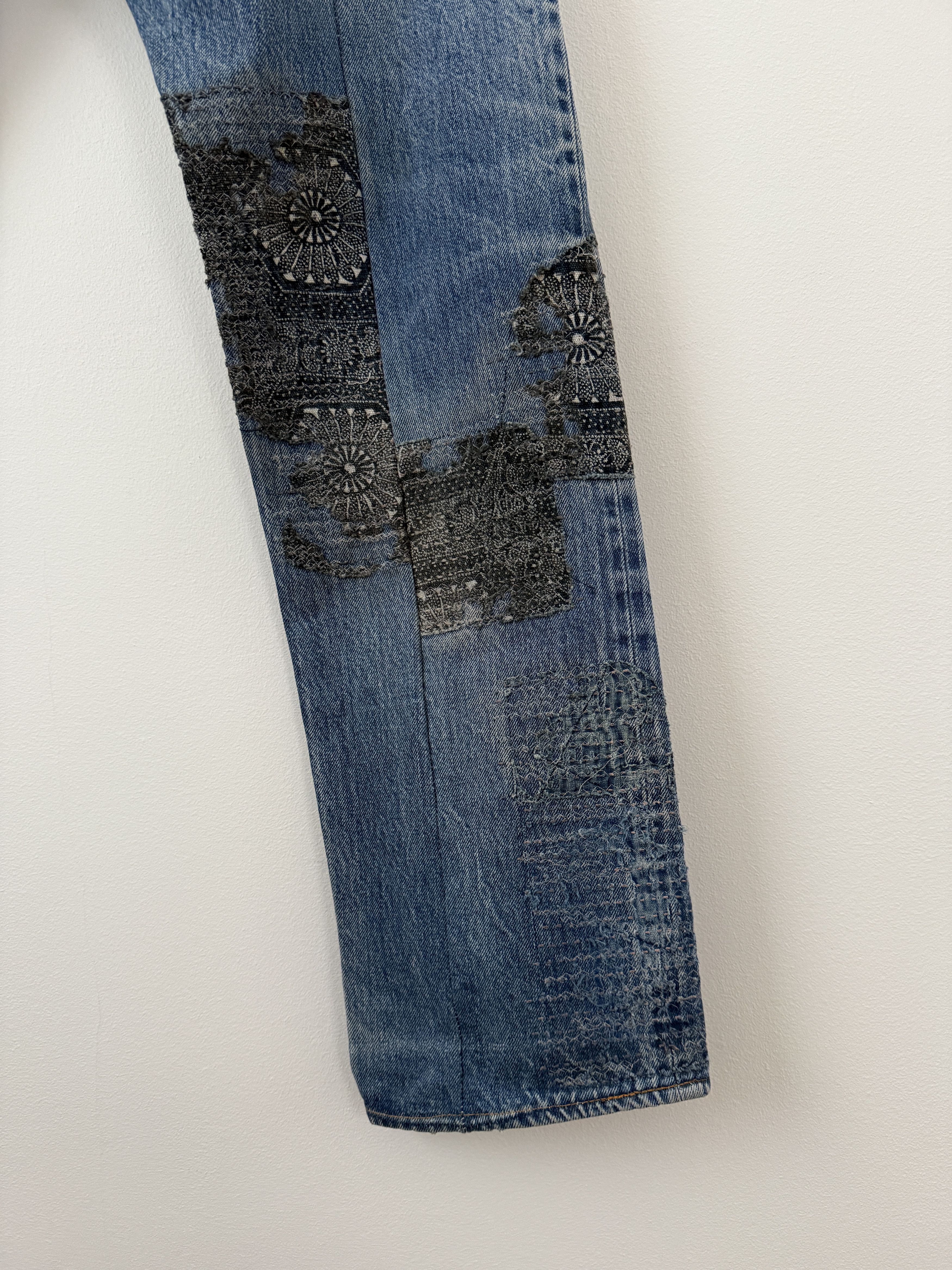 Proleta Re Art × Vuja De "Glitch" Boro Denim Size US 30 / EU 46 - 18 Thumbnail