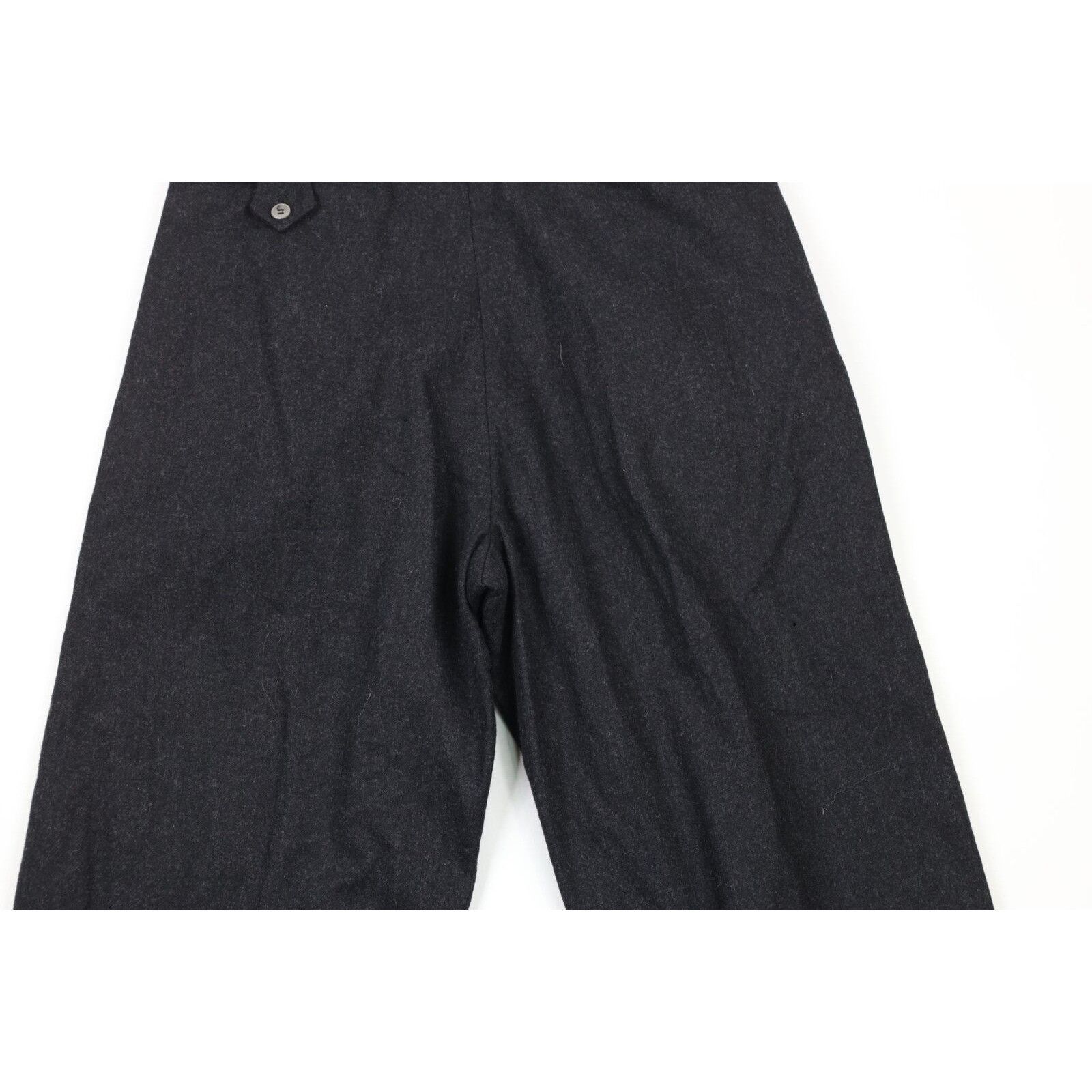 Vintage Vintage 30s Heavyweight Wool Pleated Cuffed Wide Leg Pants Size US 30 / EU 46 - 12 Thumbnail