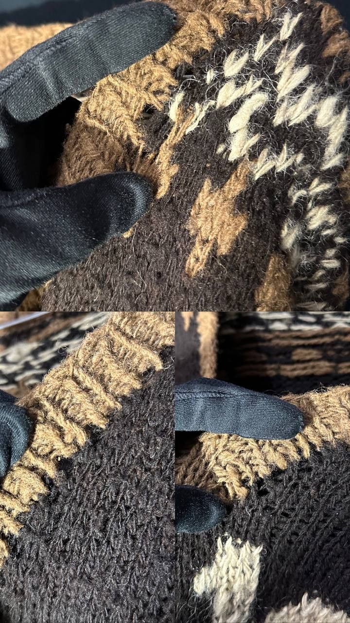 Vintage Vintage HandKnit Wool Sweater heavy winter jumper camel Size L / US 10 / IT 46 - 9 Thumbnail