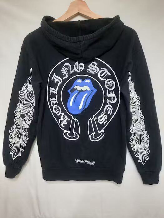 Chrome Hearts X Rolling Stones Tongue [Blue] ; Iron-on Patch 3”