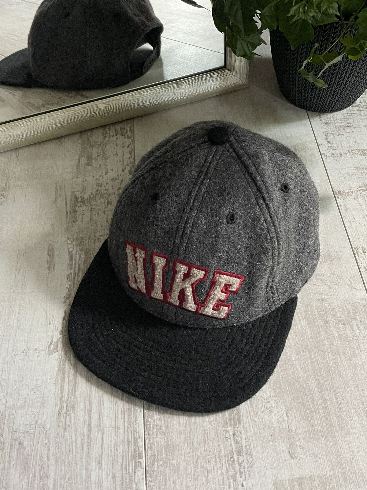 Nike × Vintage Vintage Nike 90’s Wool Hat Cap Teddy Logo Made In USA Size ONE SIZE - 1 Thumbnail