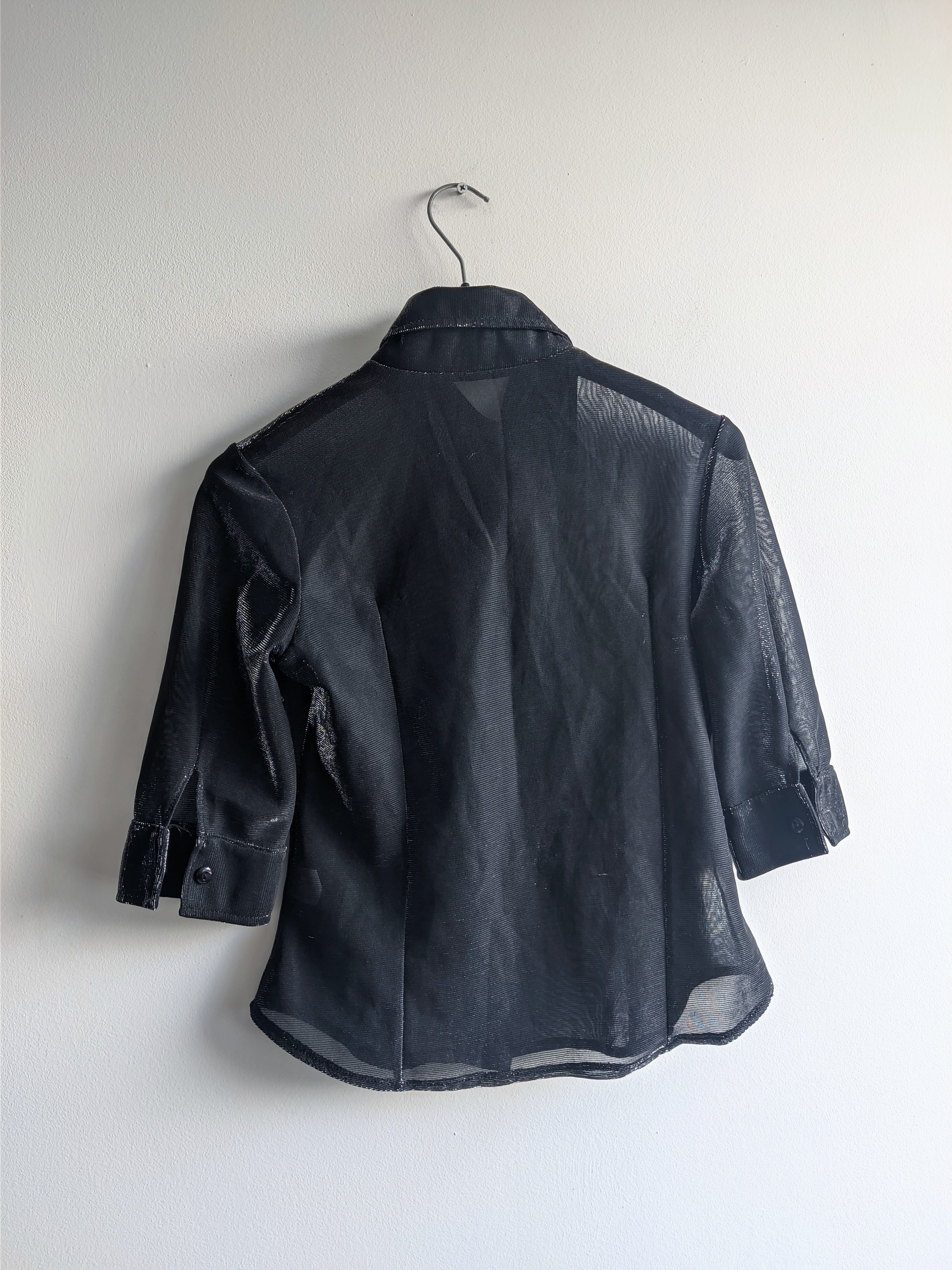 Hysteric Glamour Vintage shine shirt y2k translucent goth Size M / US 6-8 / IT 42-44 - 9 Thumbnail