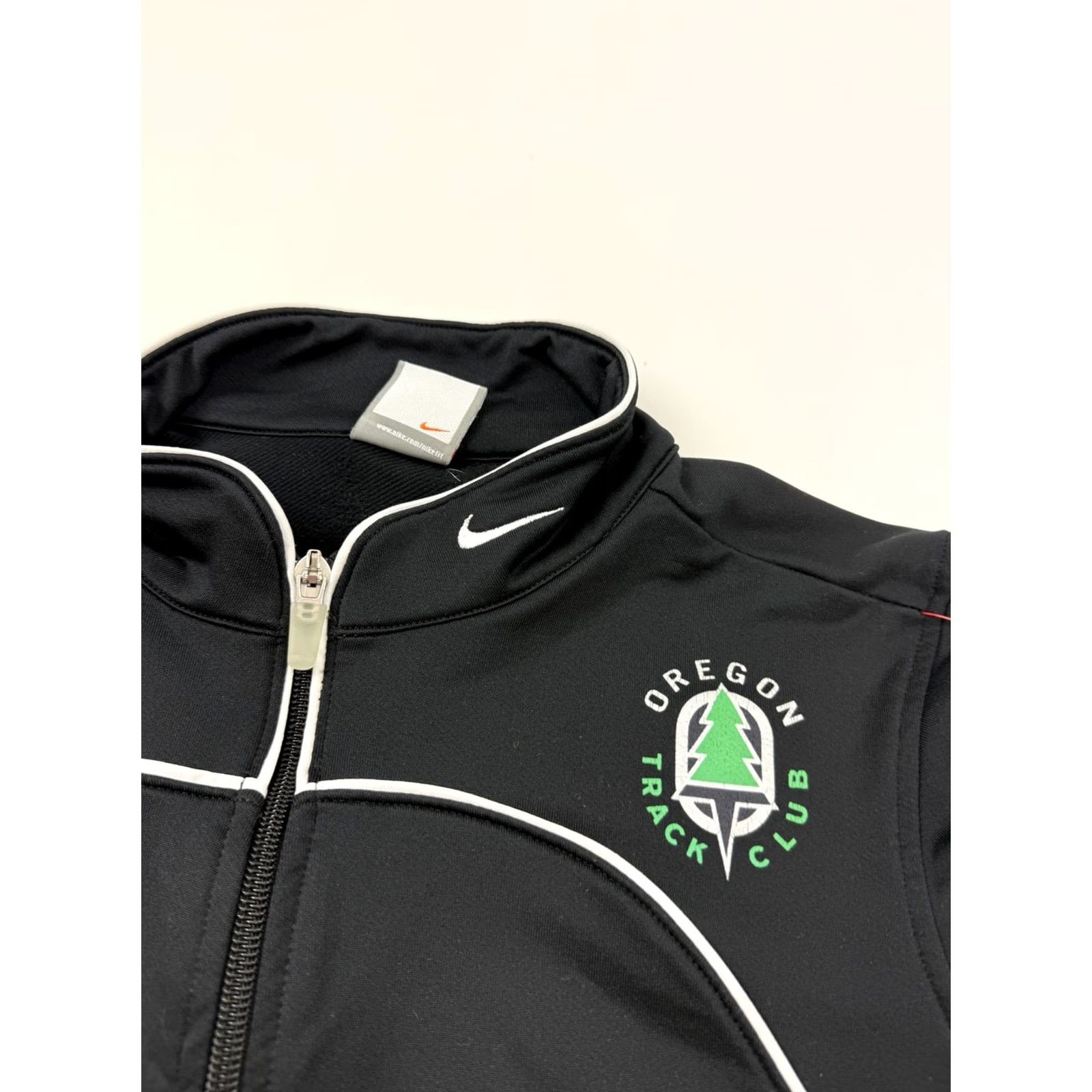 Nike Nike Oregon Track Club Jacket Womens M Black Full Zip Dry Fit Running Size M / US 6-8 / IT 42-44 - 3 Thumbnail