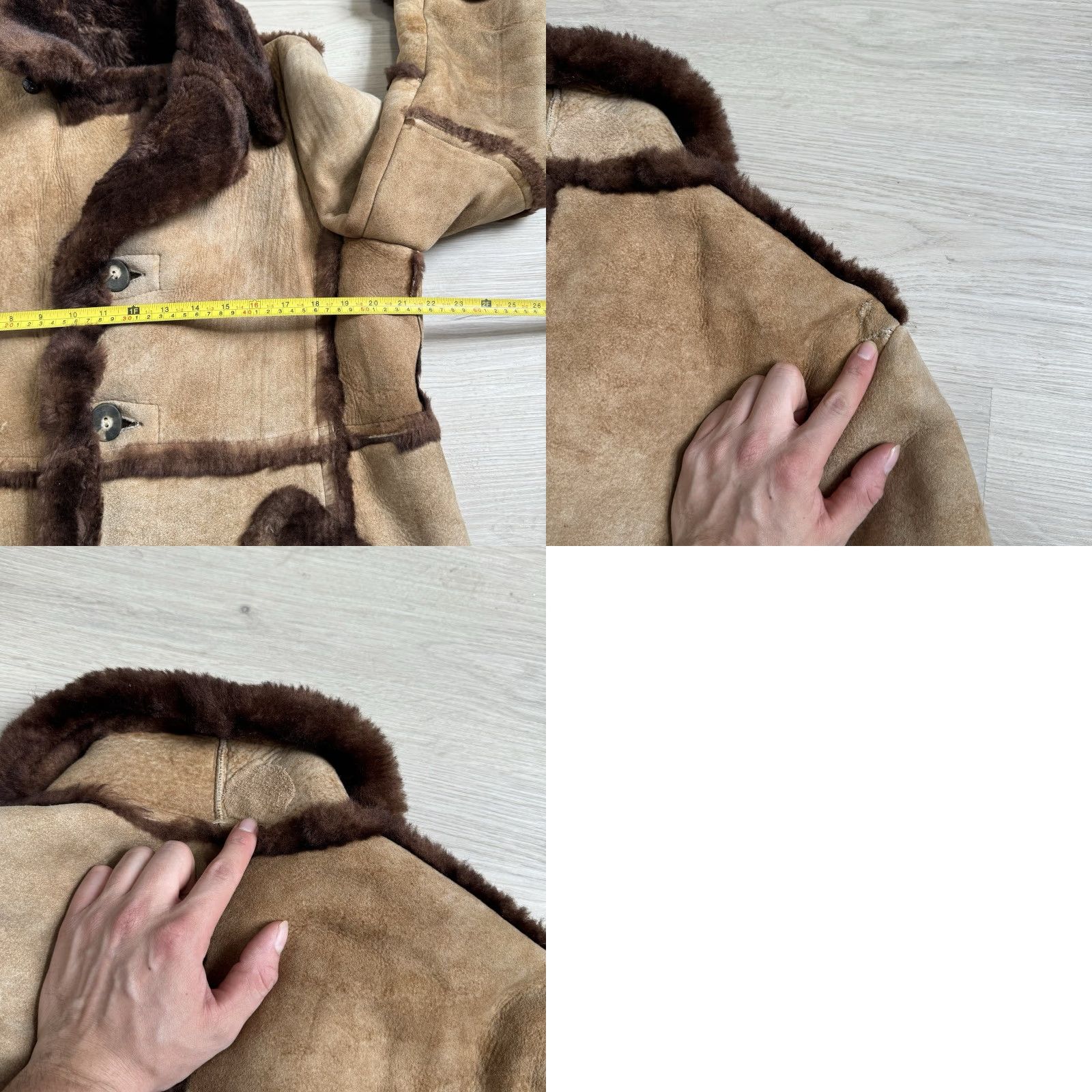 Vintage VINTAGE Wilsons Leather Ranch Coat Jacket Mens 40 Brown Shearling Sheepskin Leather Wool Lining Winter 70s Mens Size US XXS / EU 40 - 9 Thumbnail