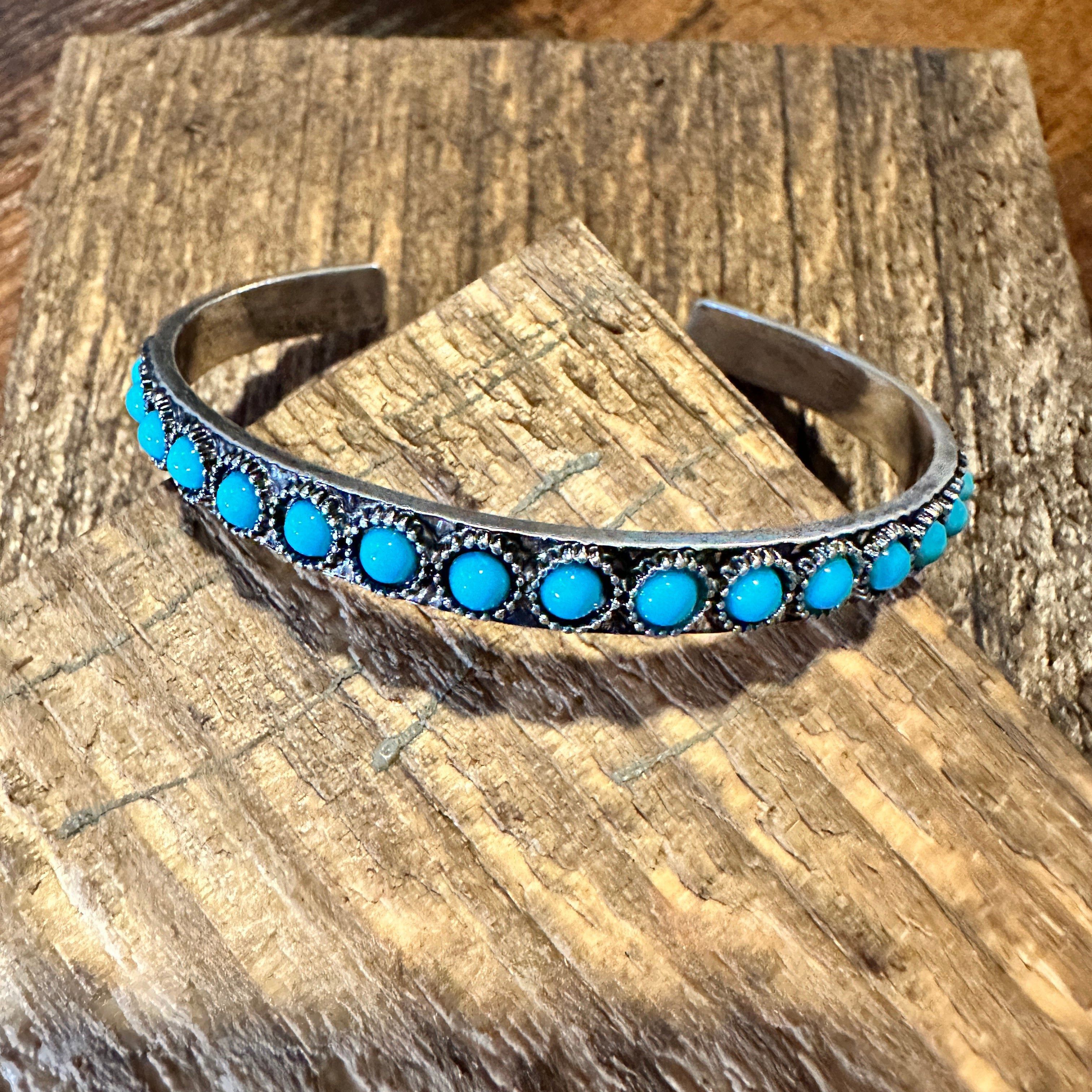 Other Southwestern Boho Vintage Turquoise Cowgirl Open Bangle with Size ONE SIZE - 4 Thumbnail