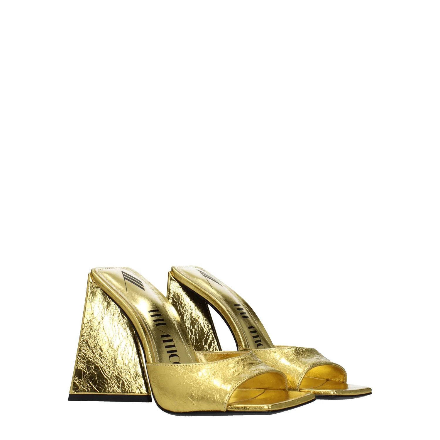 The Attico ob1o1e1224 Leather Sandals in Gold Size US 6 / IT 36 - 2 Thumbnail