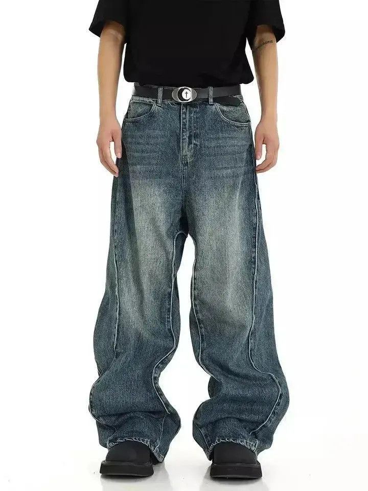 Japanese Brand Y2k Streetwear Design Baggy Jeans Pants Size US 30 / EU 46 - 2 Thumbnail