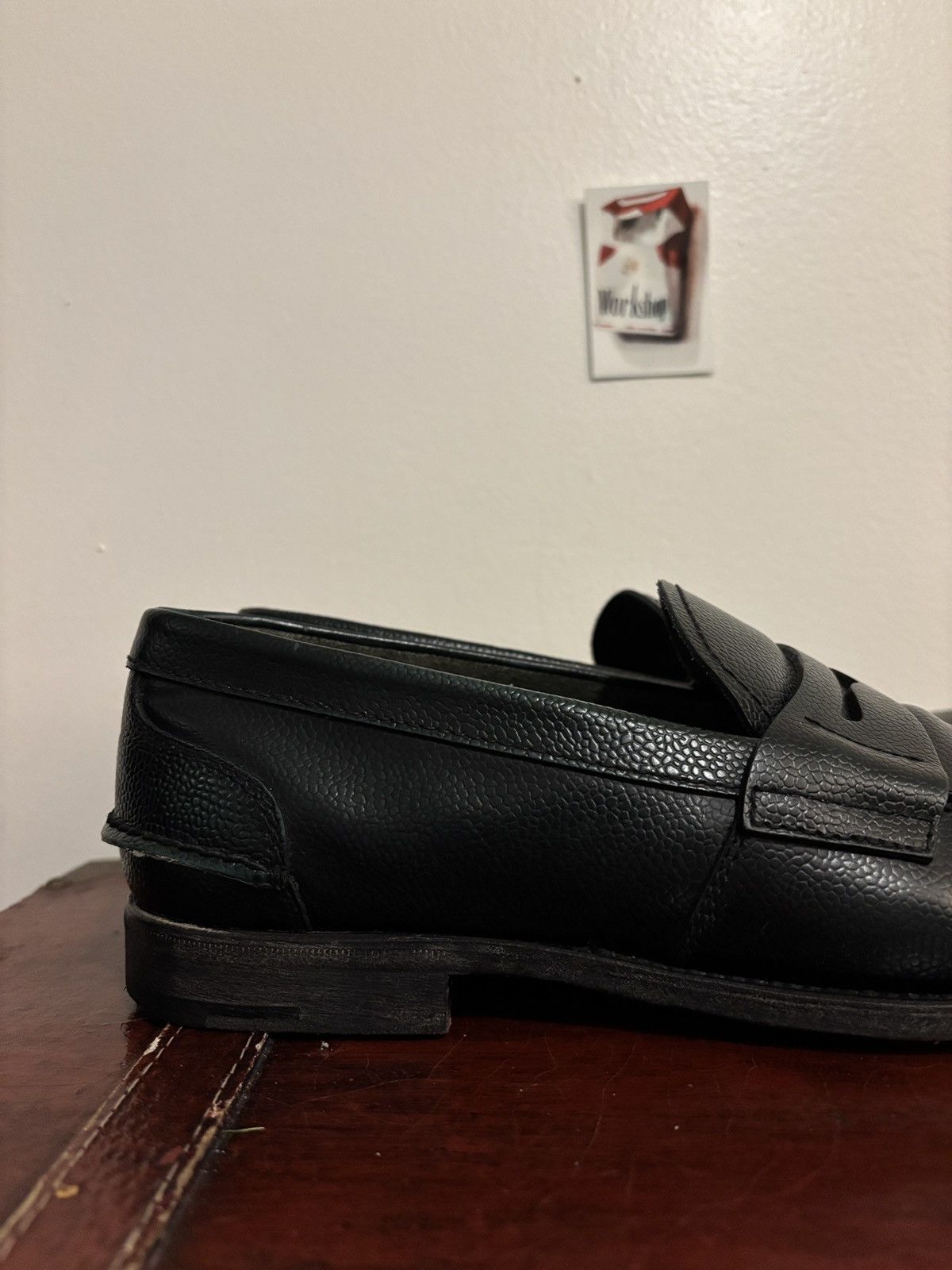 Prada Prada Spazzolato Penny Loafers Dark Green / Black Size US 9 / EU 42 - 13 Thumbnail