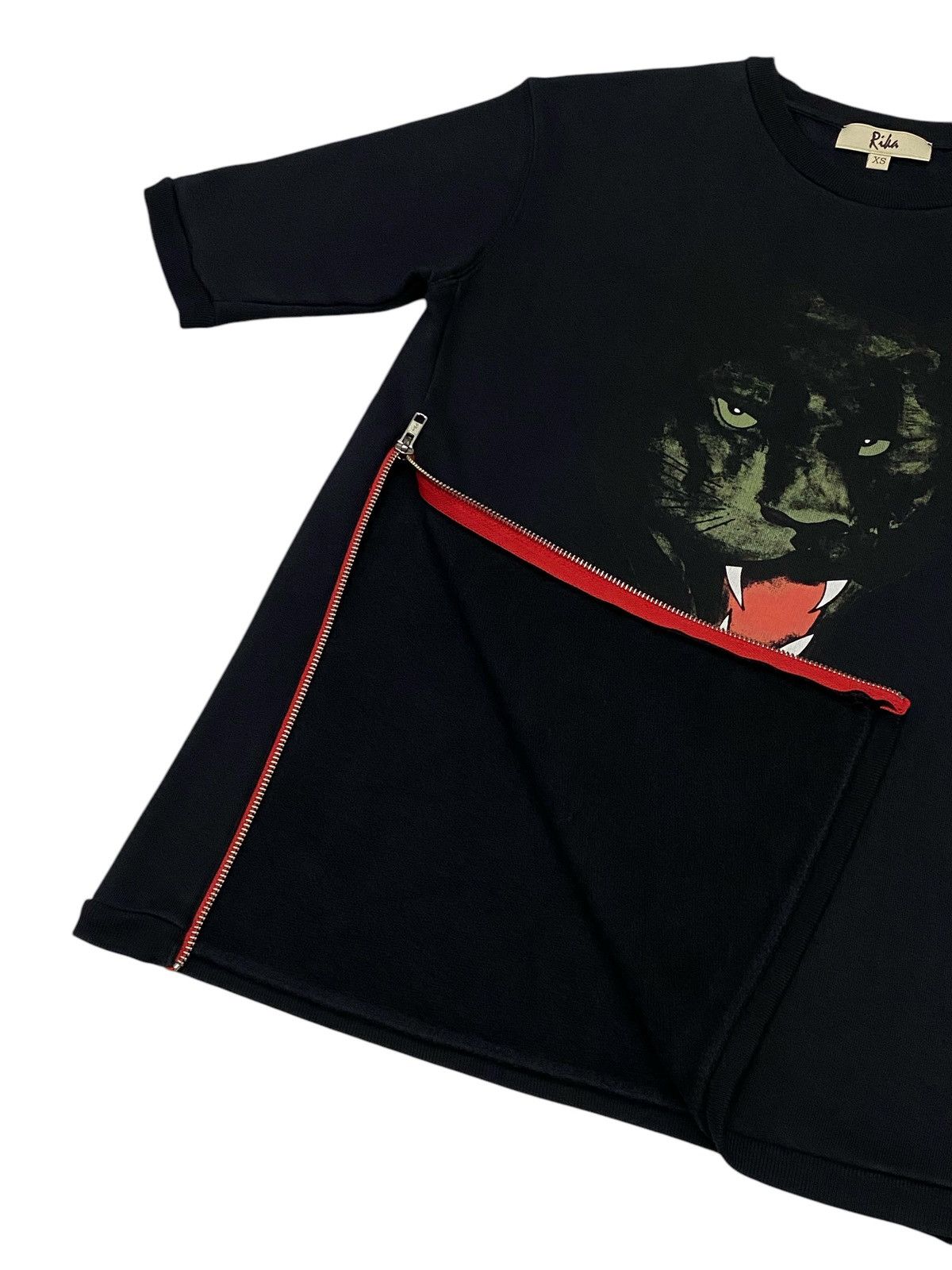 Designer × Japanese Brand Rika Studio Black Panther Print Sweat Top Size XS / US 0-2 / IT 36-38 - 7 Thumbnail