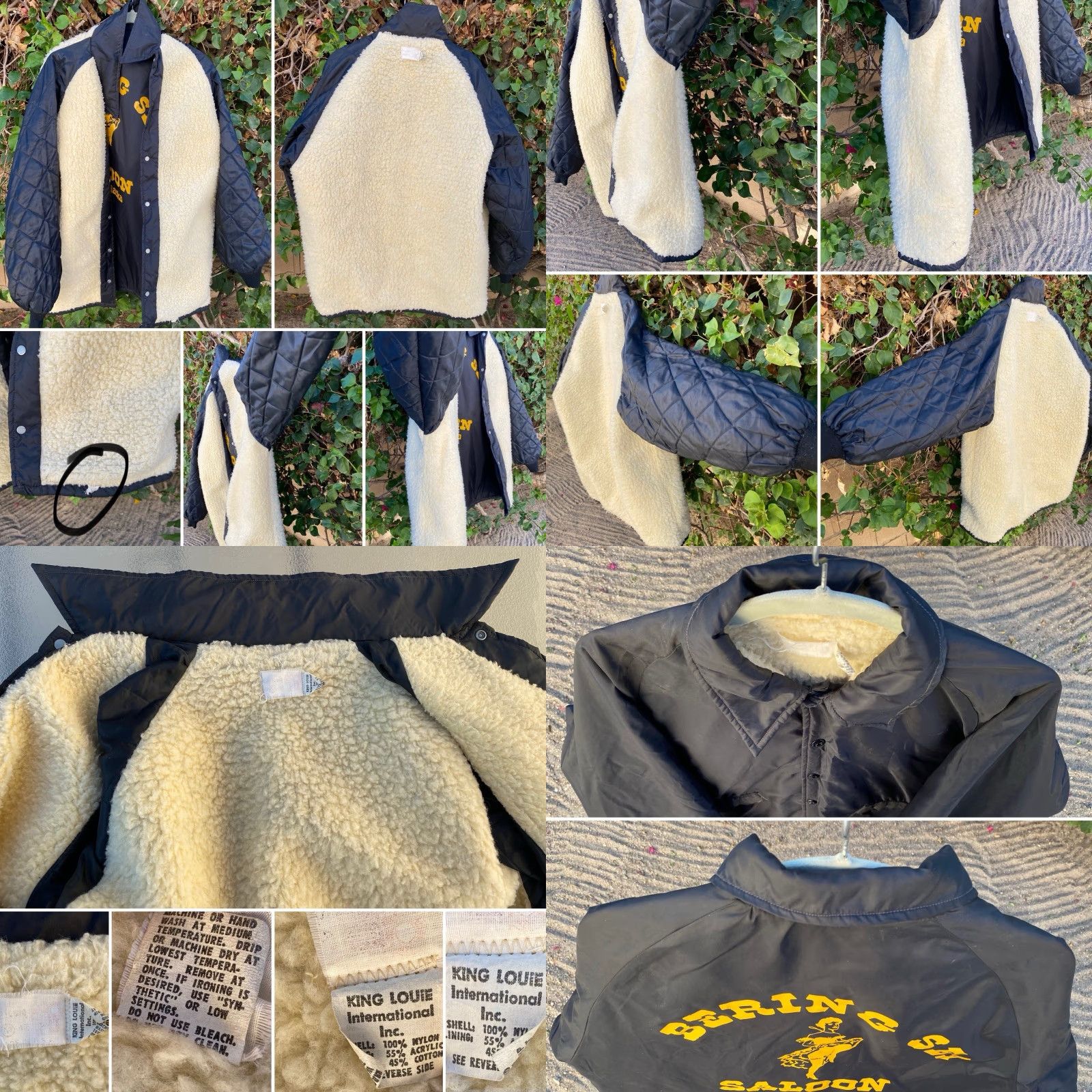 Vintage VINTAGE King Louie Jacket Windbreaker Workwear Lined Nylon Black M Mens Size US M / EU 48-50 / 2 - 9 Thumbnail