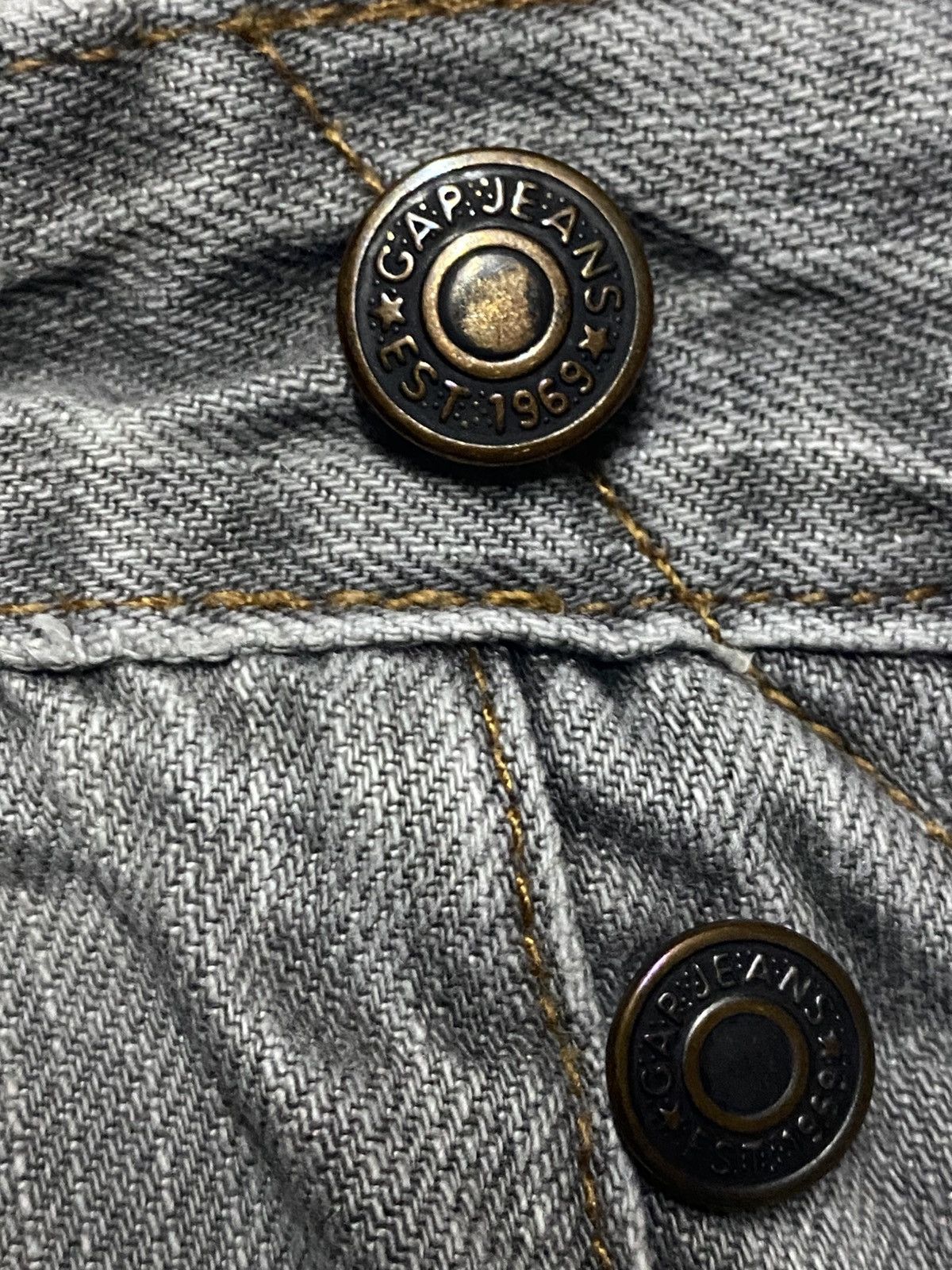 Gap Vintage Gap Denim Grey Distressed Slim Fit Jeans Size US 30 / EU 46 - 11 Thumbnail