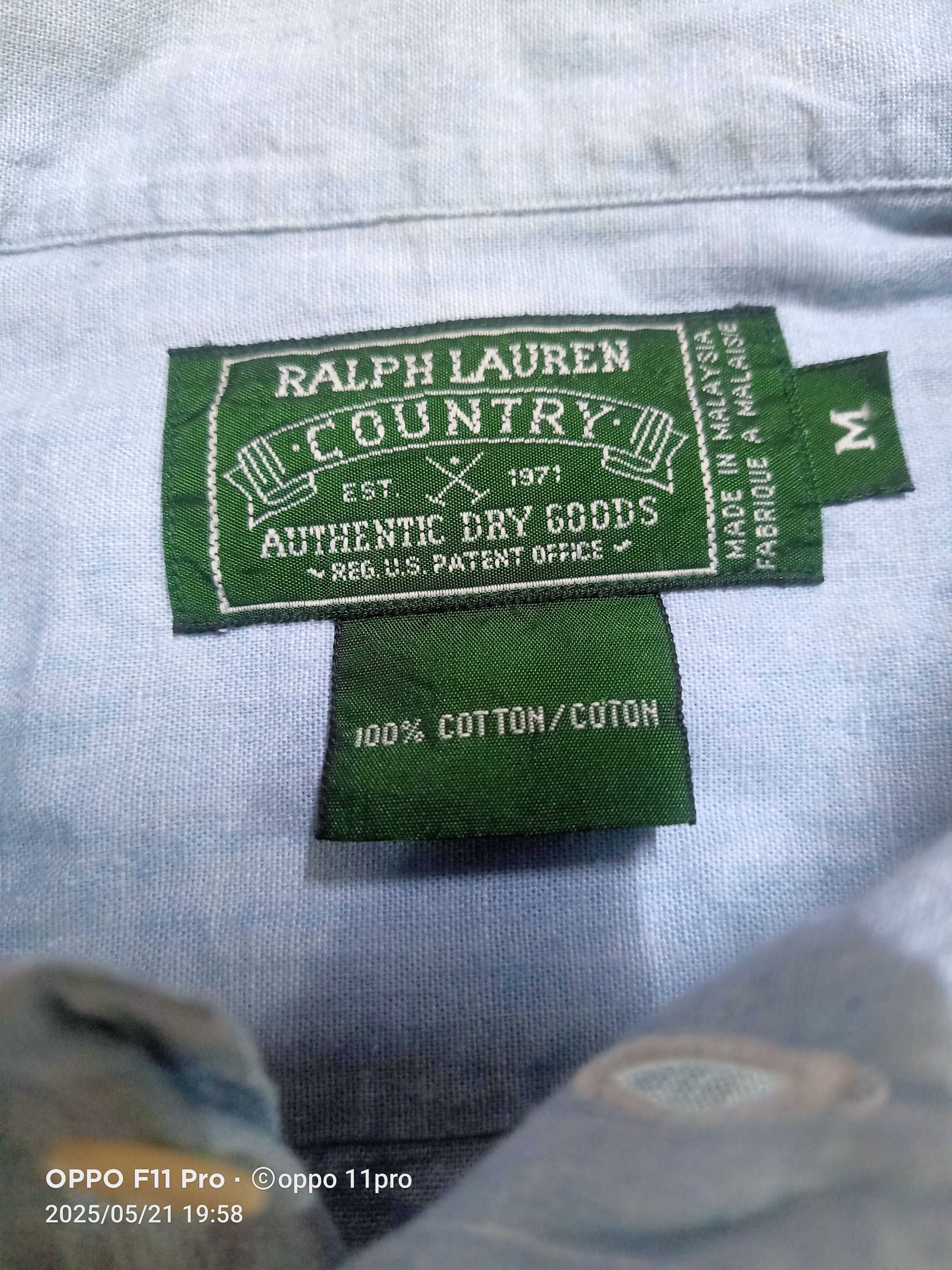 RRL Ralph Lauren × Ralph Lauren Vintage RalphLauren Country Chambray Poket Shirt Size US M / EU 48-50 / 2 - 7 Thumbnail
