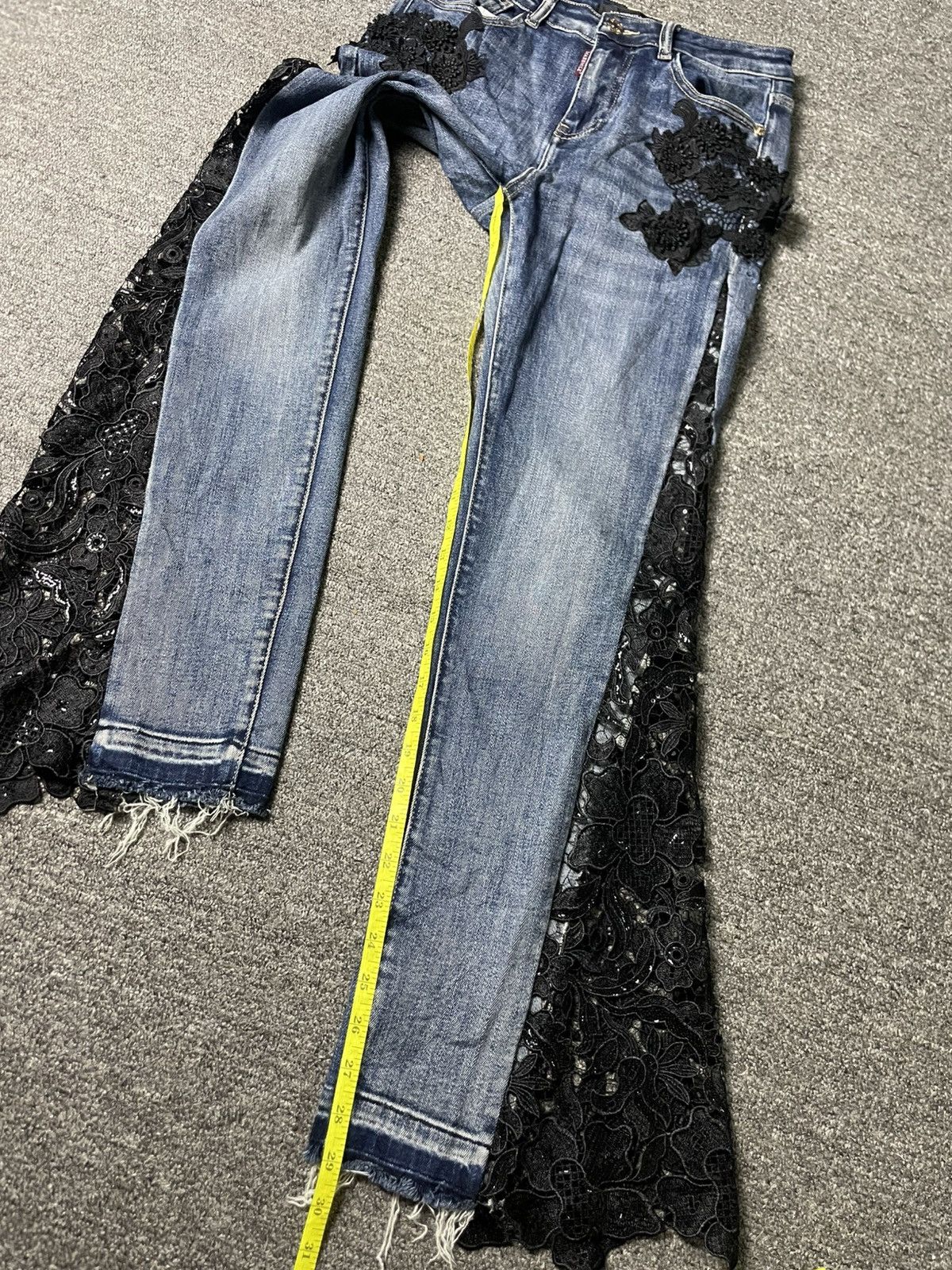 Japanese Brand × Vintage Hysteric Glamour x MaxSmile Jeans with Lace (90) Size 27" / US 4 / IT 40 - 14 Thumbnail