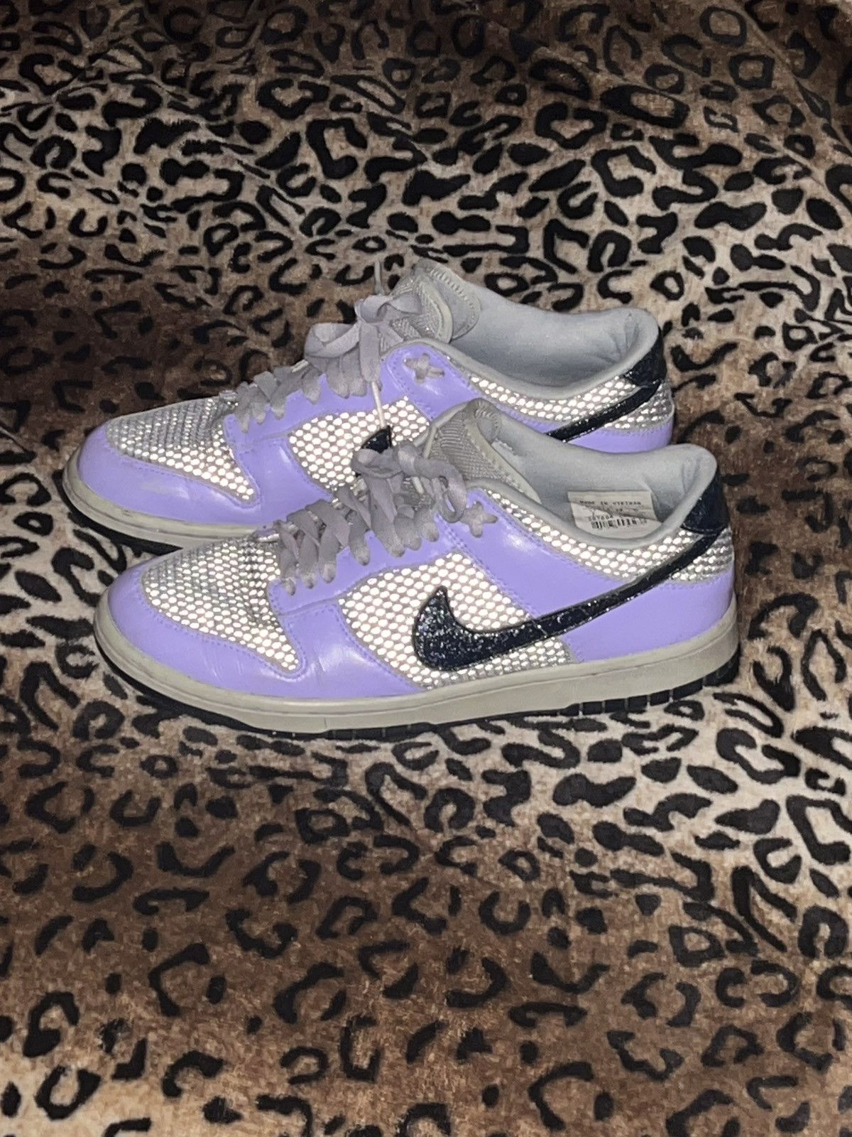 Nike Nike Dunk Low Vintage Lilac Purple Grey Rare Reflective Size US 7 / EU 40 - 4 Thumbnail