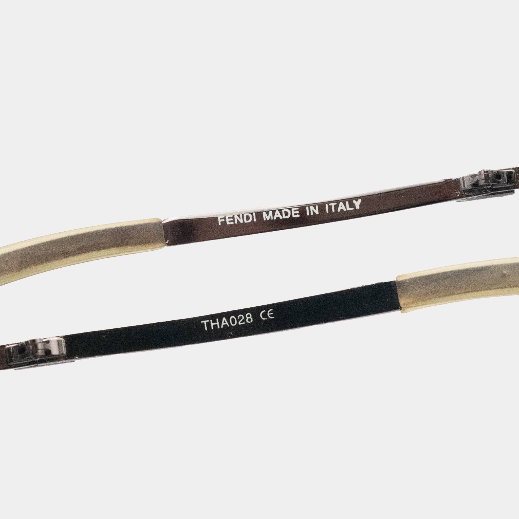 Fendi Clear Rectangular Sunglasses