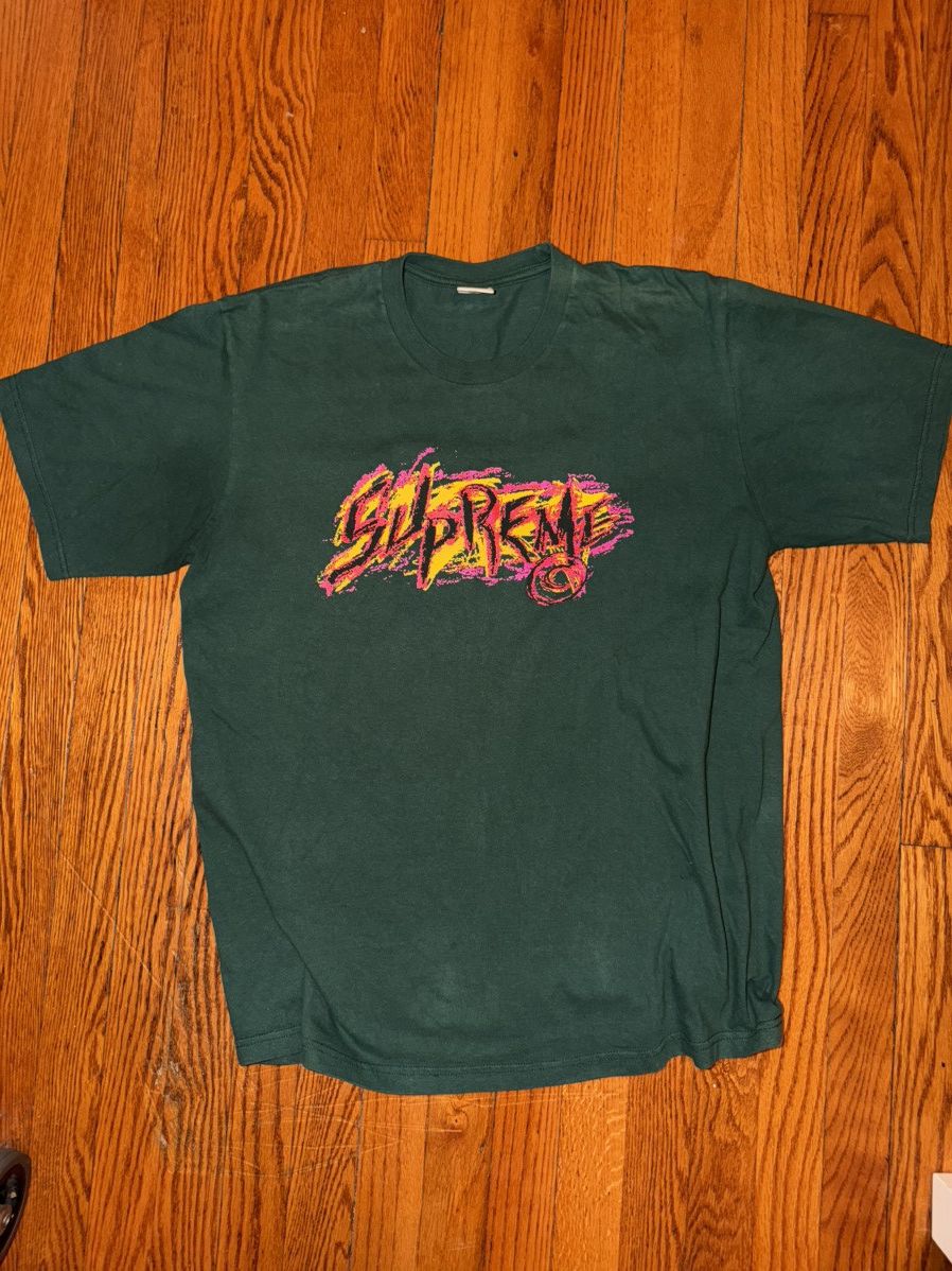 Supreme Supreme Scratch Tee Dark Green Size L Size US L / EU 52-54 / 3 - 1 Thumbnail