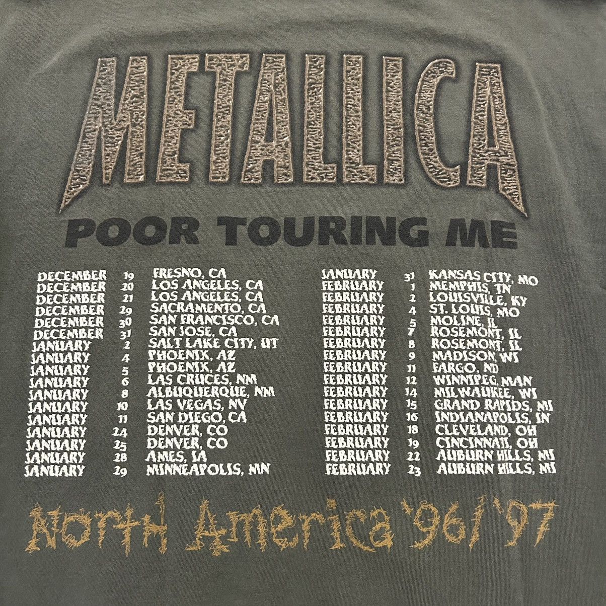 Vintage Vintage 90s Metallica '96 Tour Tee Size US L / EU 52-54 / 3 - 5 Thumbnail