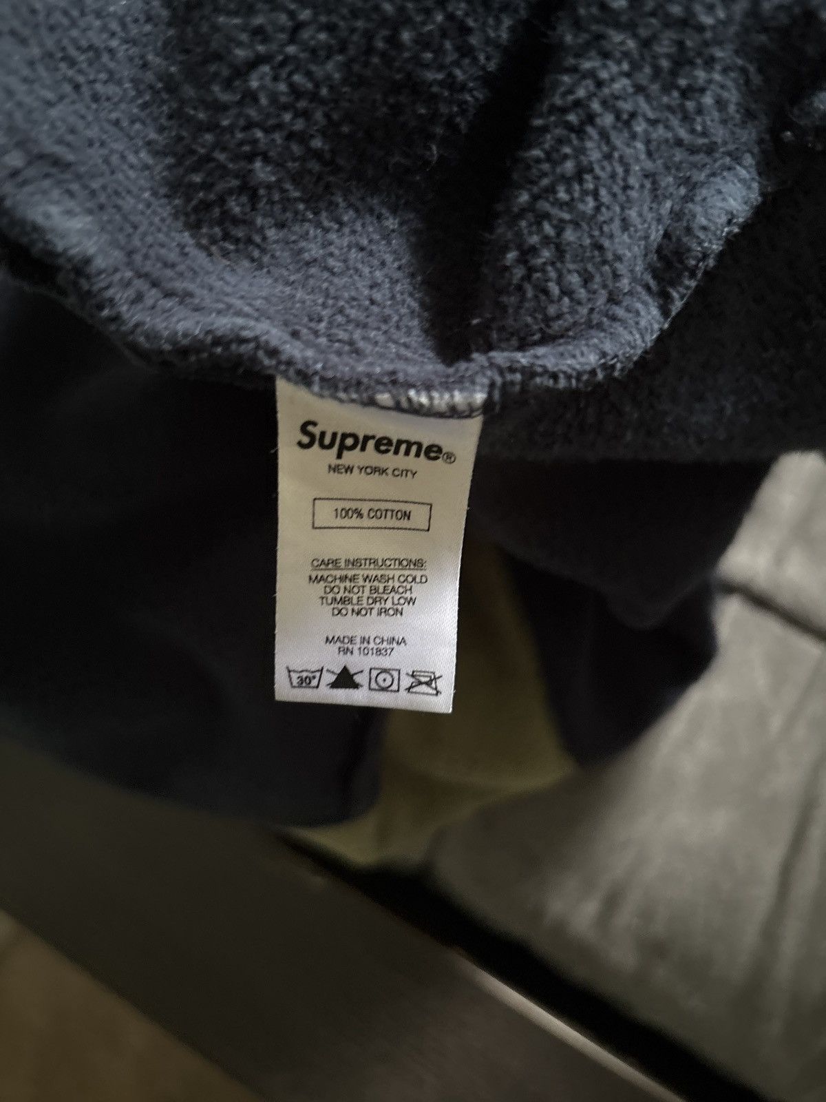Supreme Supreme paneled hooded sweatshirt navy blue and green Size US M / EU 48-50 / 2 - 6 Thumbnail