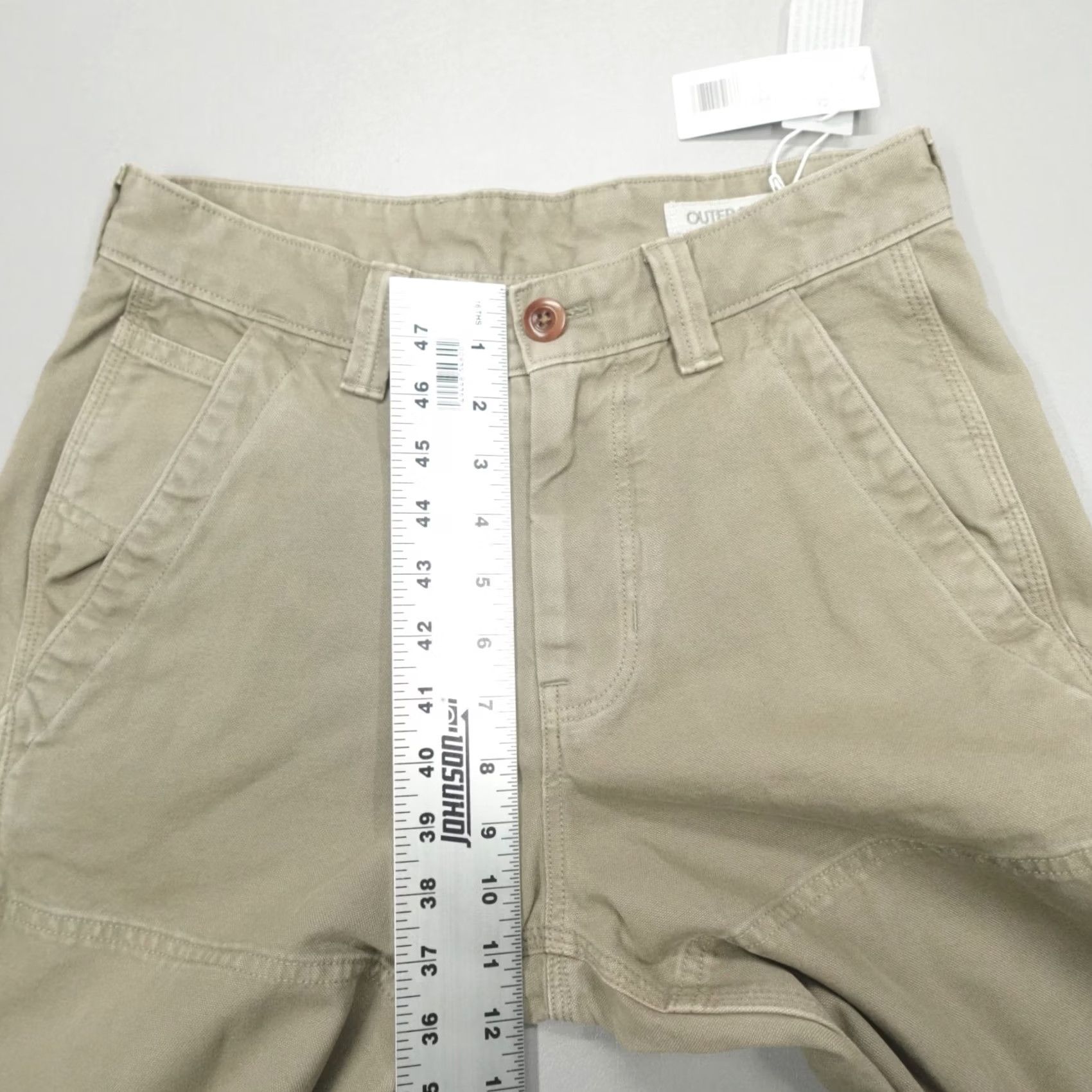 Outerknown Outerknown The Craftsman Pants Carpenter Men Size 28x32 Beige Organic Cotton Canvas Relaxed Straight Cargo Pockets Workwear Pants crafting Mens Size US 28 / EU 44 - 5 Thumbnail