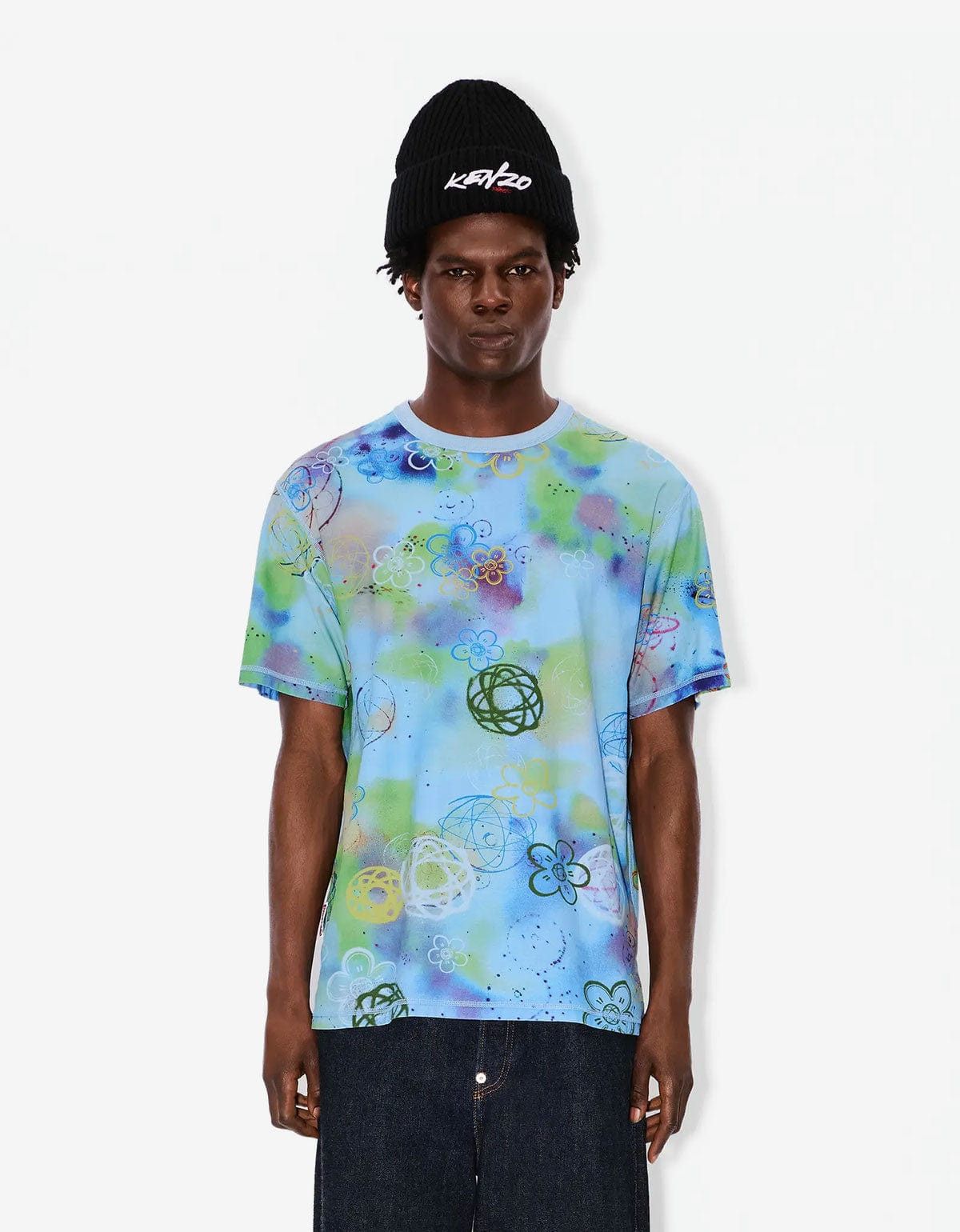 Kenzo Kenzo x Futura 2000 Blue Reversible T-Shirt Size US S / EU 44-46 / 1 - 7 Thumbnail