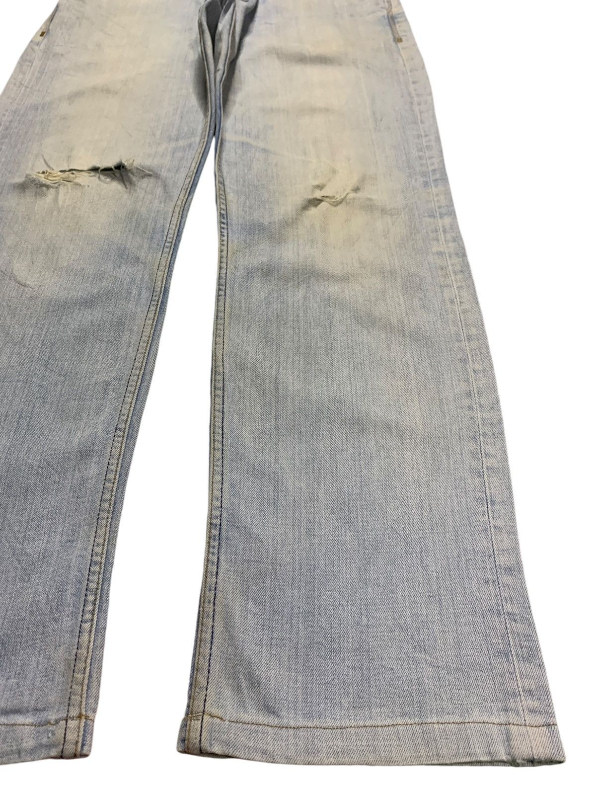 Calvin Klein SALES🔥Vintage Calvin Klein Light Wash Distress Loose Jeans Size US 31 - 7 Thumbnail