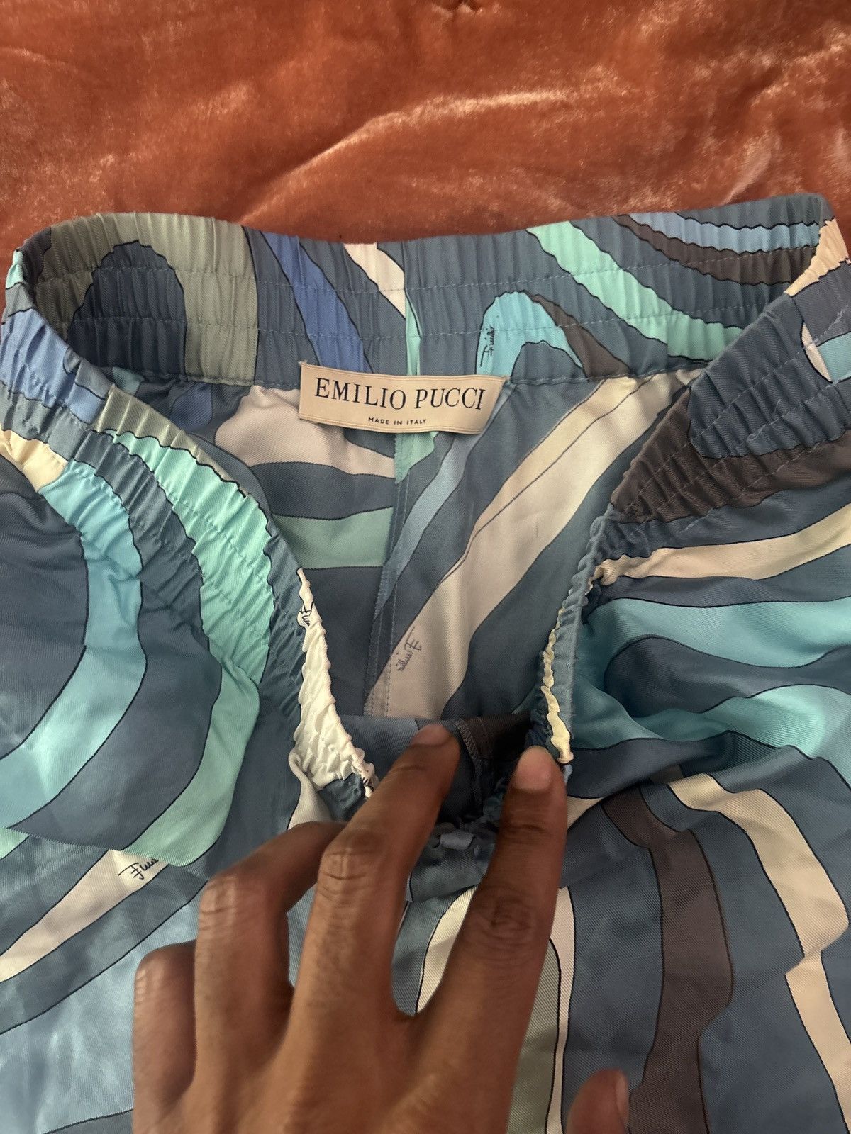Emilio Pucci Blue Silk Shorts Size 27" / US 4 / IT 40 - 3 Thumbnail