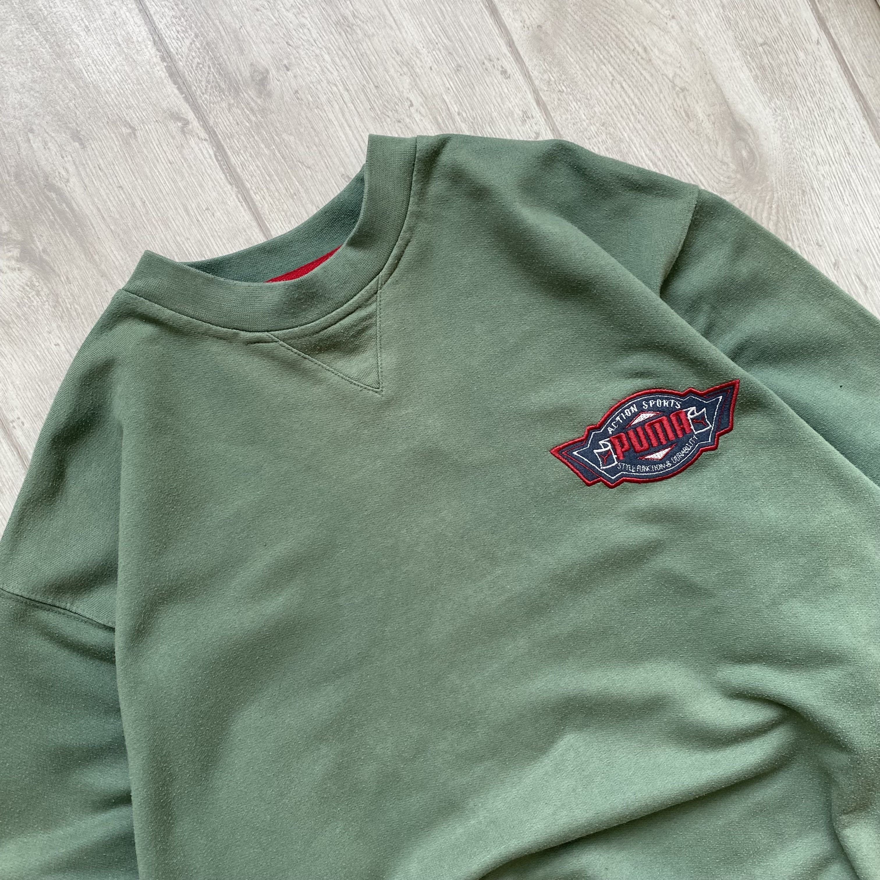 Puma Vintage 80s Puma Faded sweatshirt crewneck small logo Size US M / EU 48-50 / 2 - 2 Thumbnail