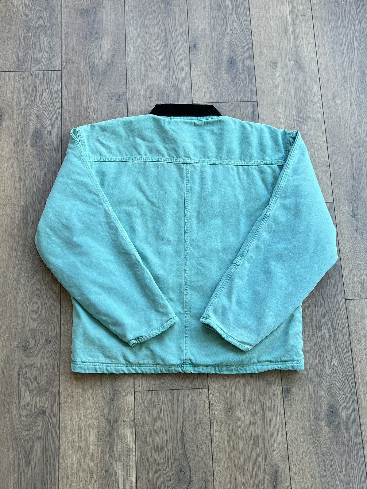 Stussy Stussy Washed Canvas Work Jacket Light Blue XL Size US XL / EU 56 / 4 - 4 Thumbnail