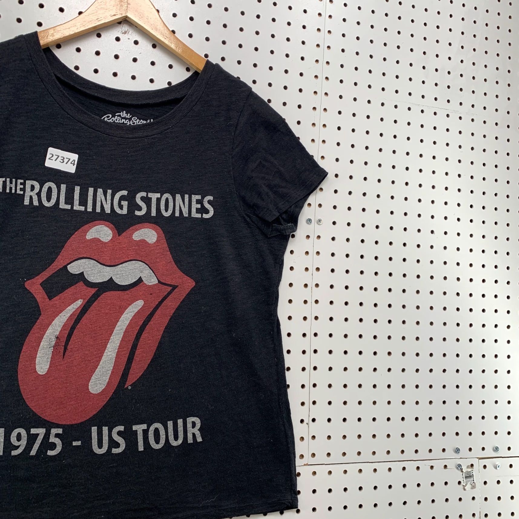Vintage The rolling Stones Shirt Black Womens M 1975 Tour Graphic Band 19.5x23.5 Size M / US 6-8 / IT 42-44 - 4 Thumbnail