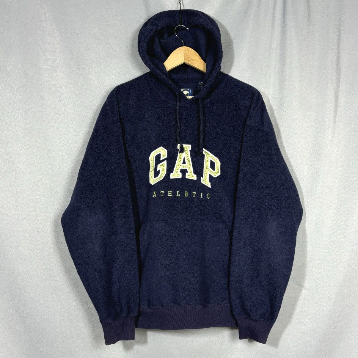 Gap Gap vintage fleece hoodie big logo rare dark blue streetwear Size US M / EU 48-50 / 2 - 3 Thumbnail