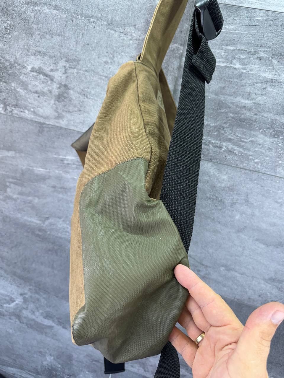 Calvin Klein Canvas Shoulder Backpack Calvin Klein Vintage Rare Y2K Drill Size ONE SIZE - 16 Thumbnail