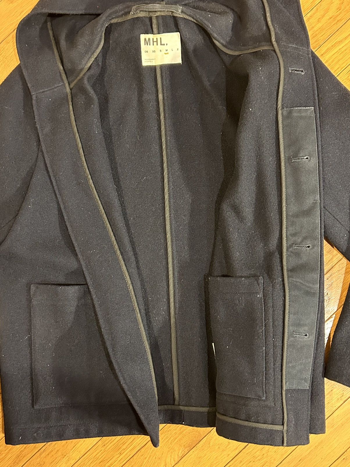 Margaret Howell FW15 MHL Melton Wool Military Hood Coat (fits bigger) Size US M / EU 48-50 / 2 - 6 Thumbnail
