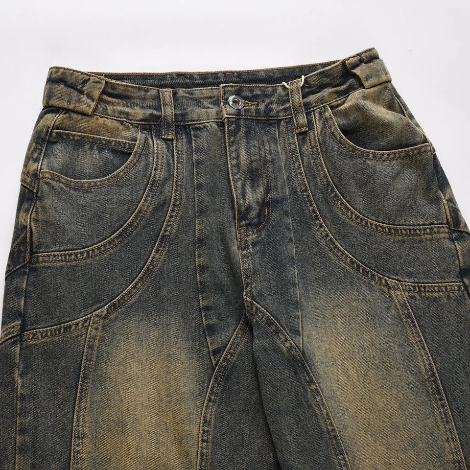 Japanese Brand Vintage Flared Jeans Wide Leg Baggy Trousers Size US 33 - 8 Thumbnail