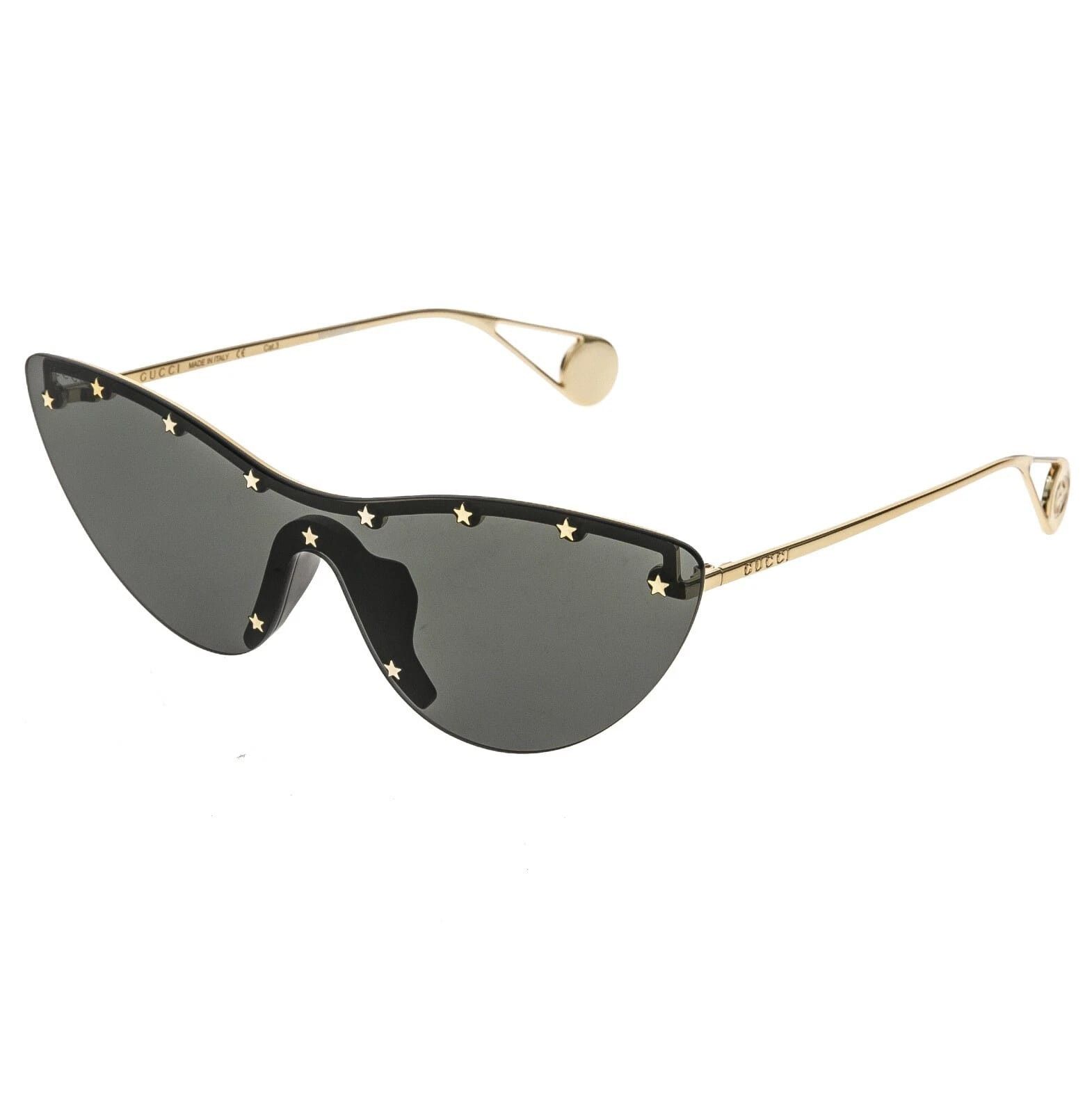 Gucci GUCCI GG0666S STAR 0666 Black Gold Cat Eye Sunglasses 001 Size ONE SIZE - 10 Thumbnail