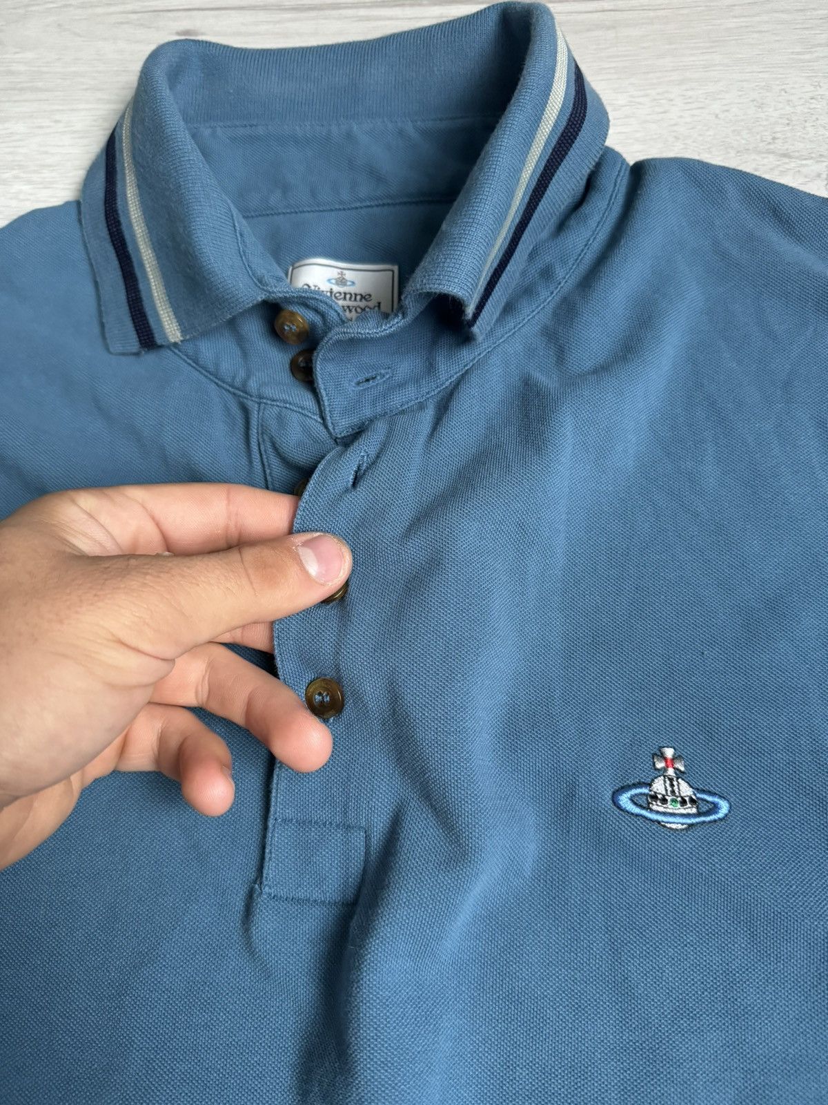 Vintage × Vivienne Westwood Vivienne Westwood polo shirt Size US L / EU 52-54 / 3 - 3 Thumbnail