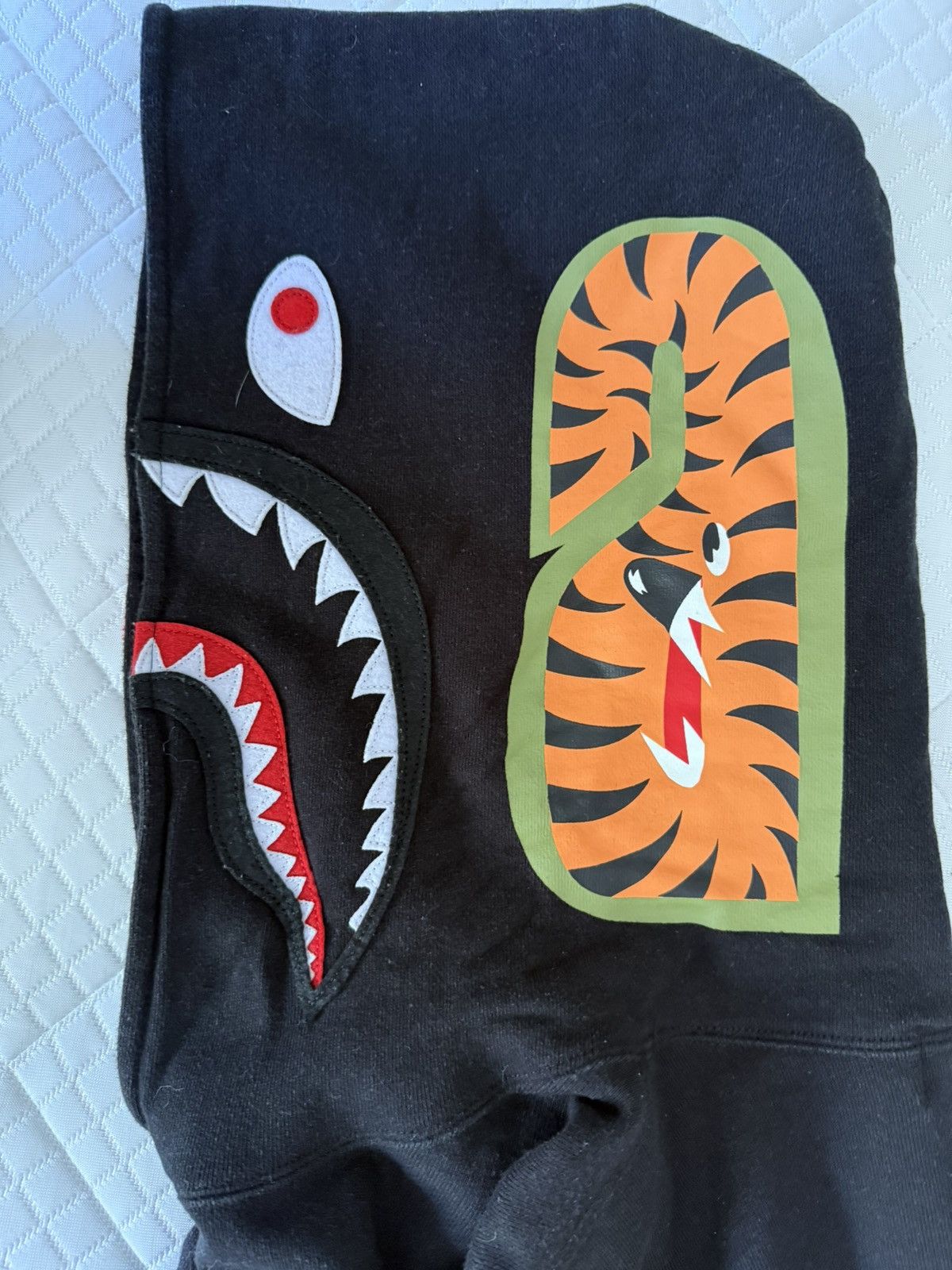 Bape World Gone Mad Black Bape Hoodie with Multi Colour Trim Size US M / EU 48-50 / 2 - 6 Thumbnail