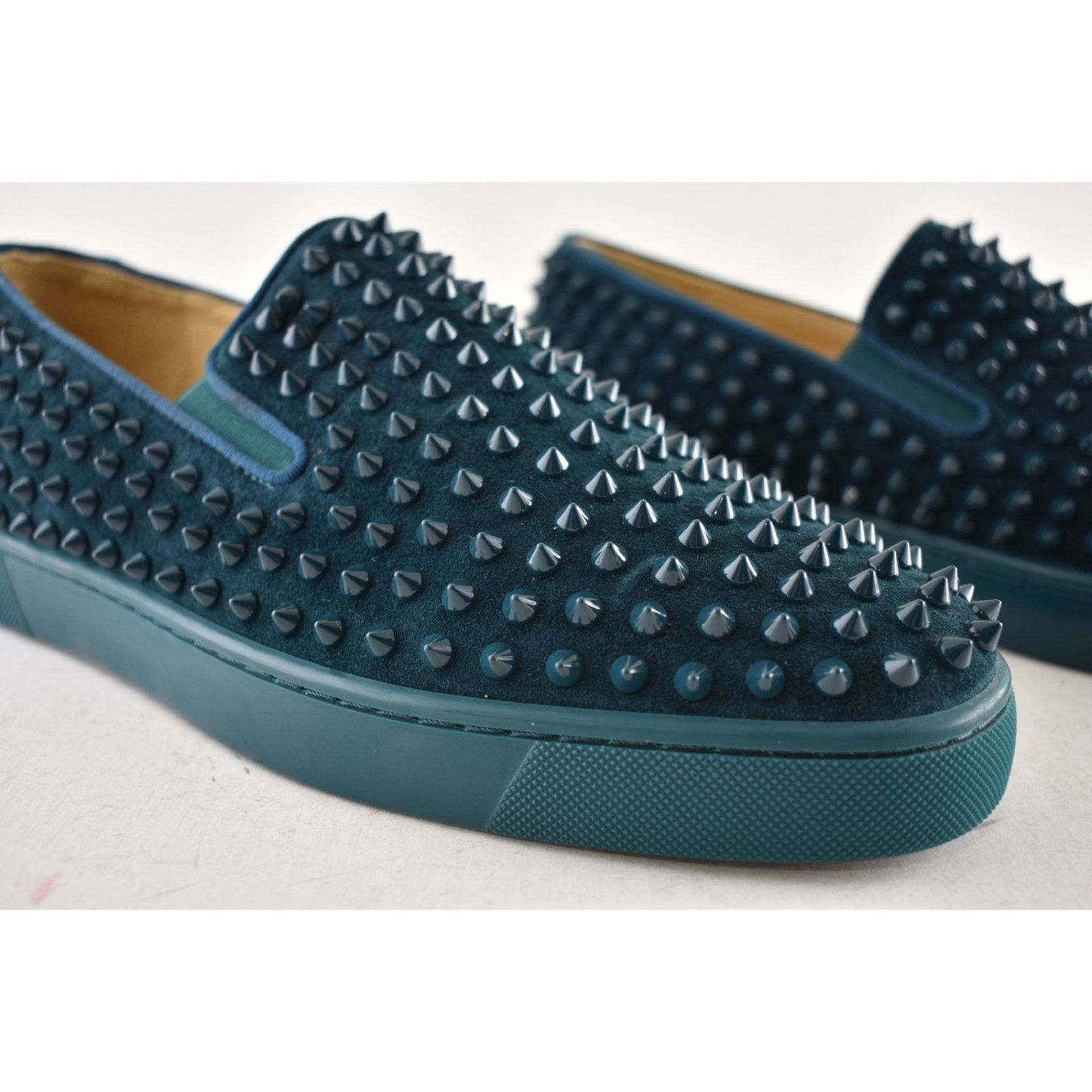 Christian Louboutin Christian Louboutin Roller-Boat Flat Lagune Blue Spikes Low Size US 10.5 / EU 43-44 - 5 Thumbnail