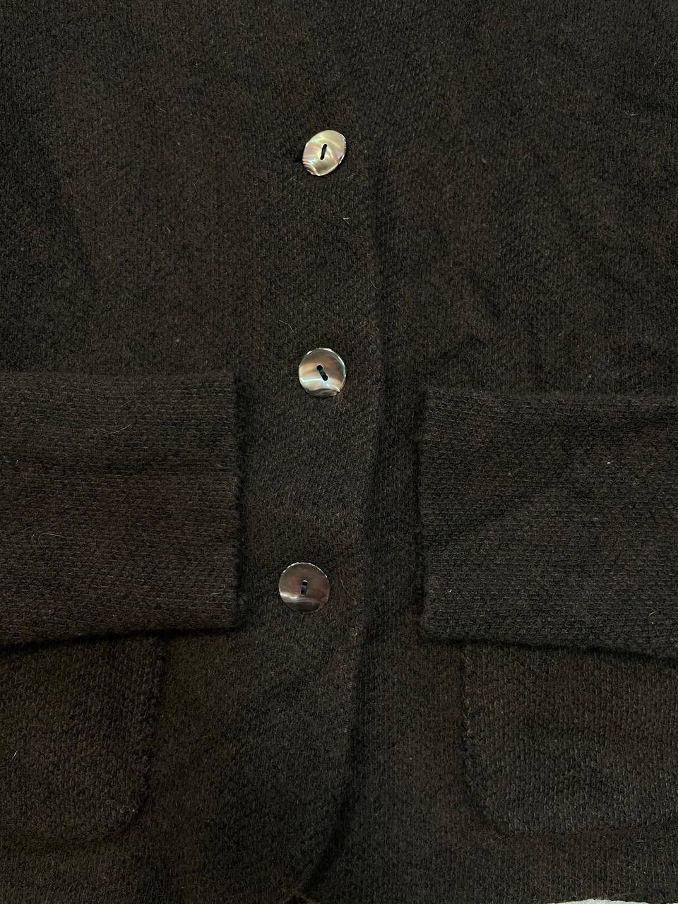 Vintage Italian Merino Wool & Cashmere Knit Blazer Jacket