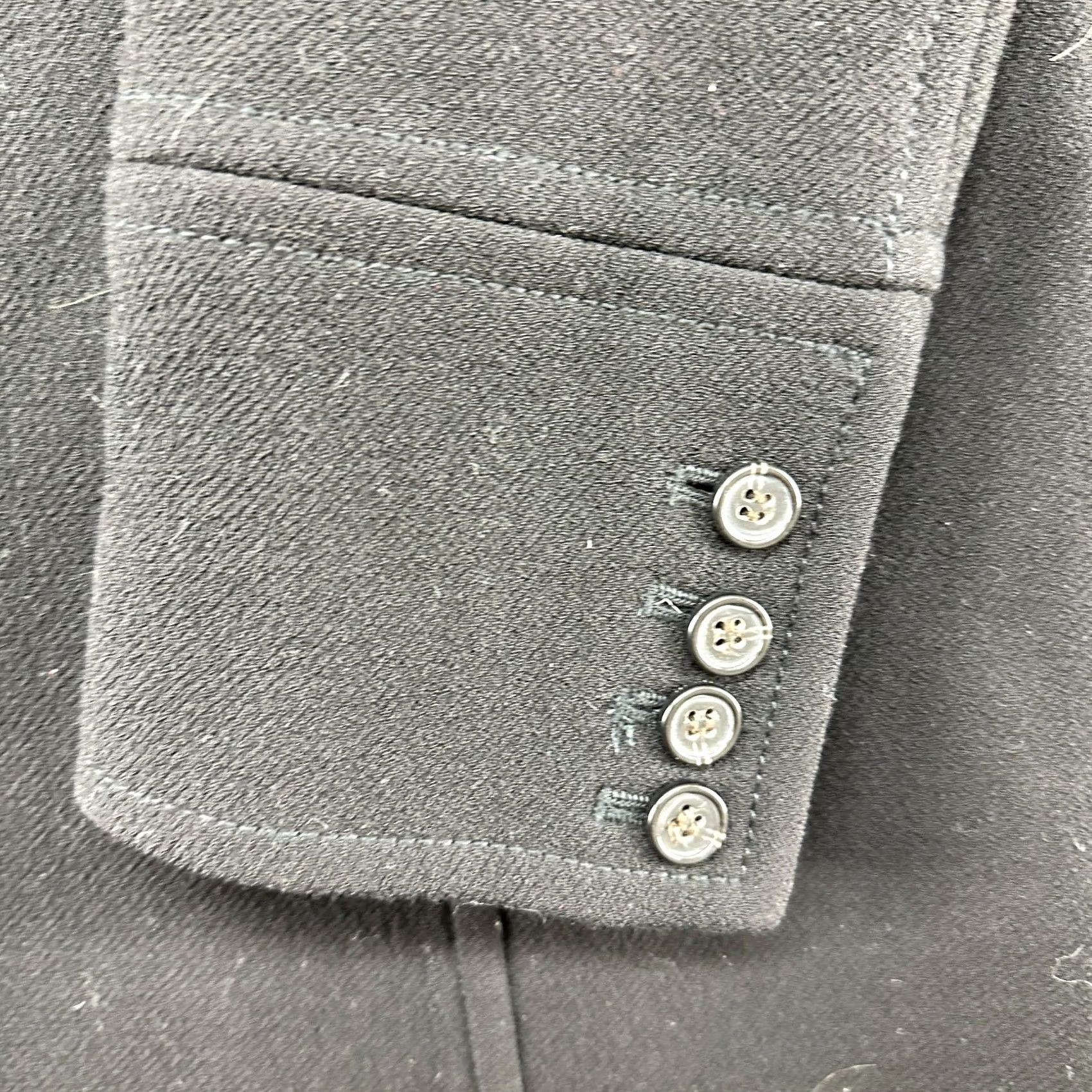 J.Crew J.CREW Coat Long Wool Black Trench Wool Blend Lined Button 8 Women Overcoat 90s Paris Vintage No Size M / US 6-8 / IT 42-44 - 5 Thumbnail